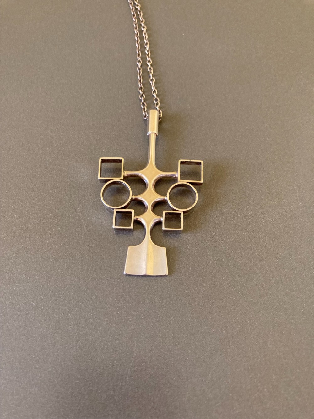 David Andersen Norwegian Silver Pendant 1960s.