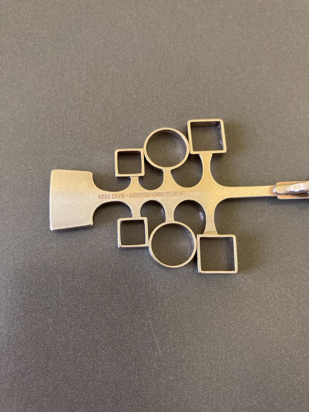 David Andersen Norwegian Silver Pendant 1960s. View IV