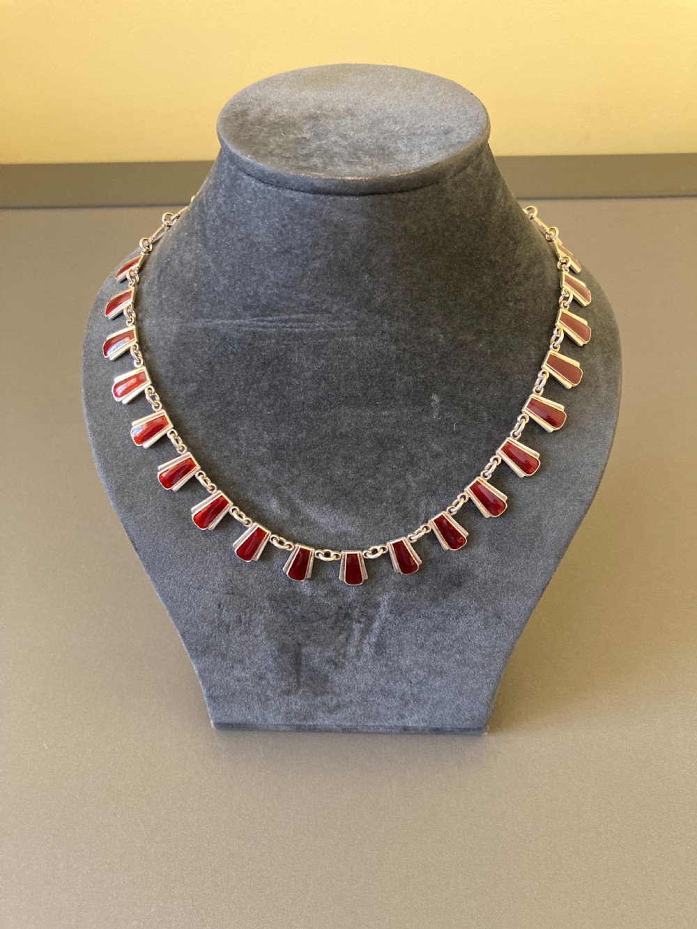 Danish Silver and Enamel Necklace. 1960s. View III
