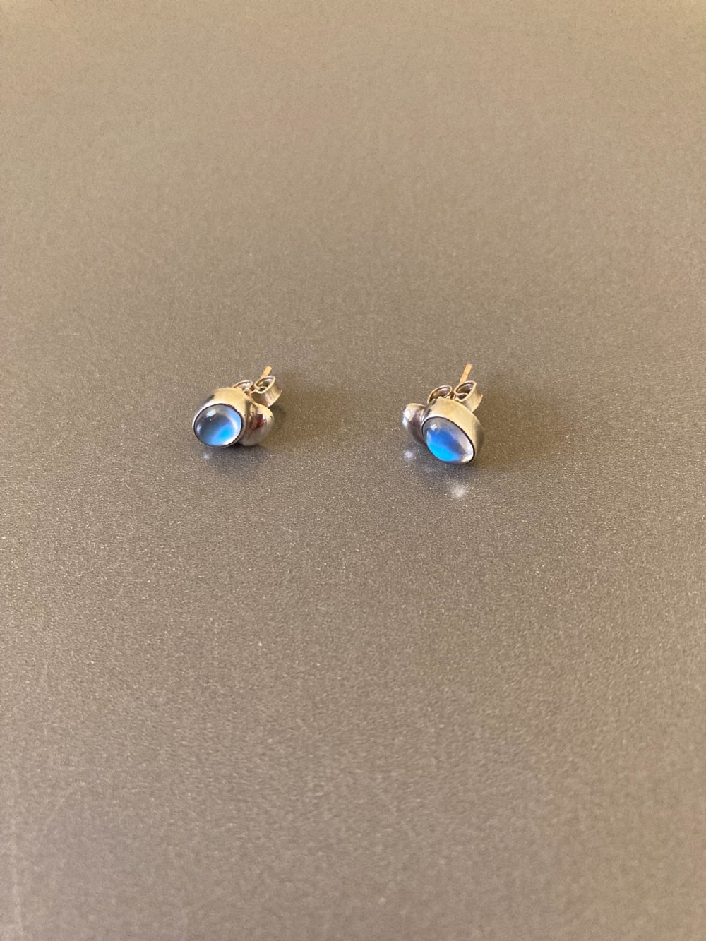 Georg Jensen Danish Silver Earrings with Moonstones.