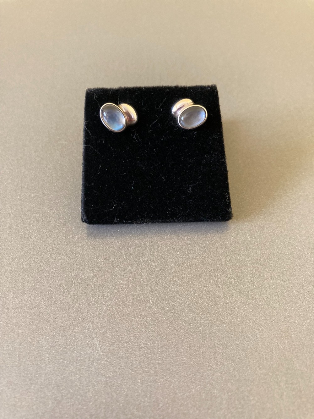 Georg Jensen Danish Silver Earrings with Moonstones. View V
