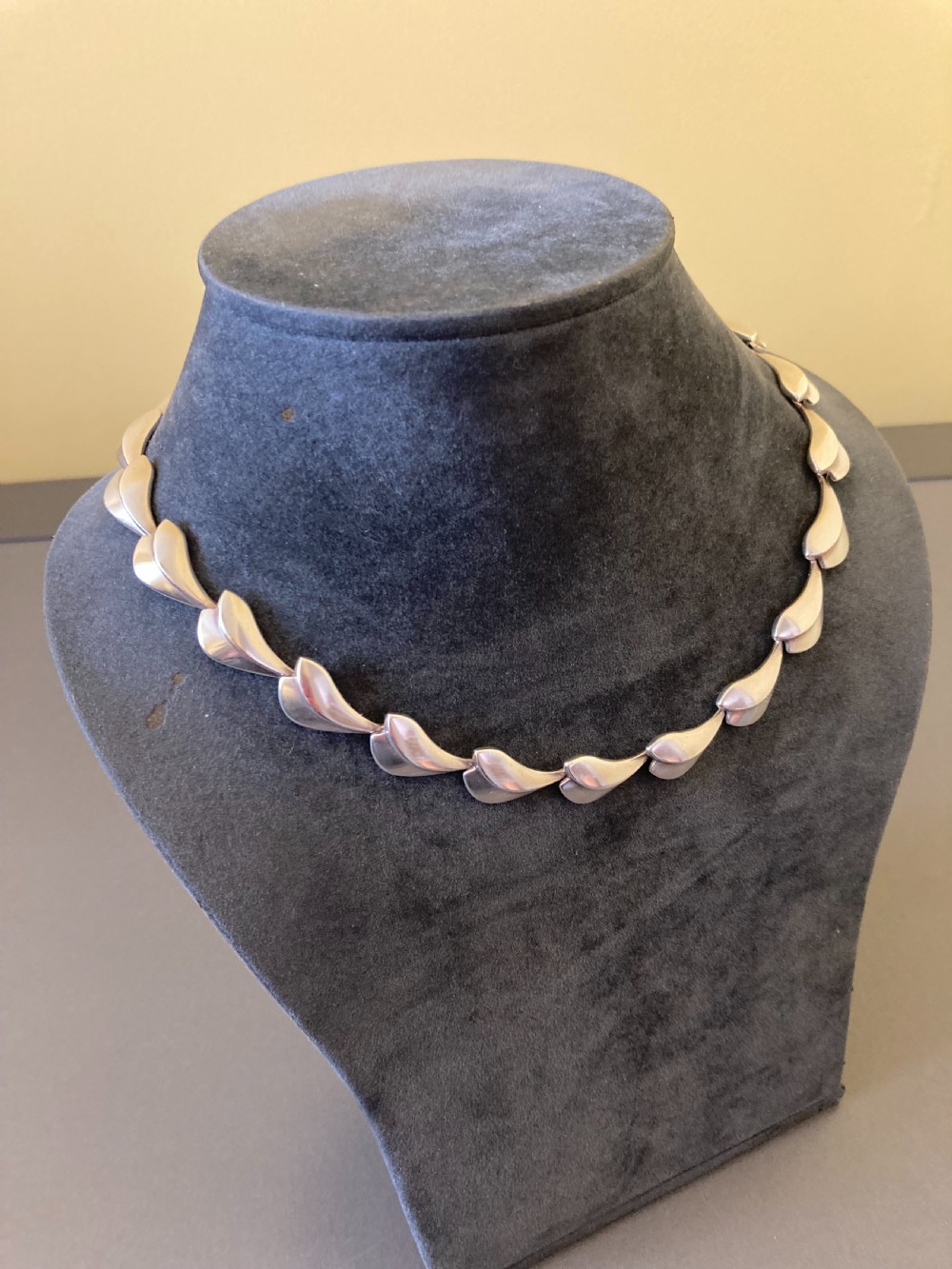Georg Jensen Danish Silver Necklace. View III