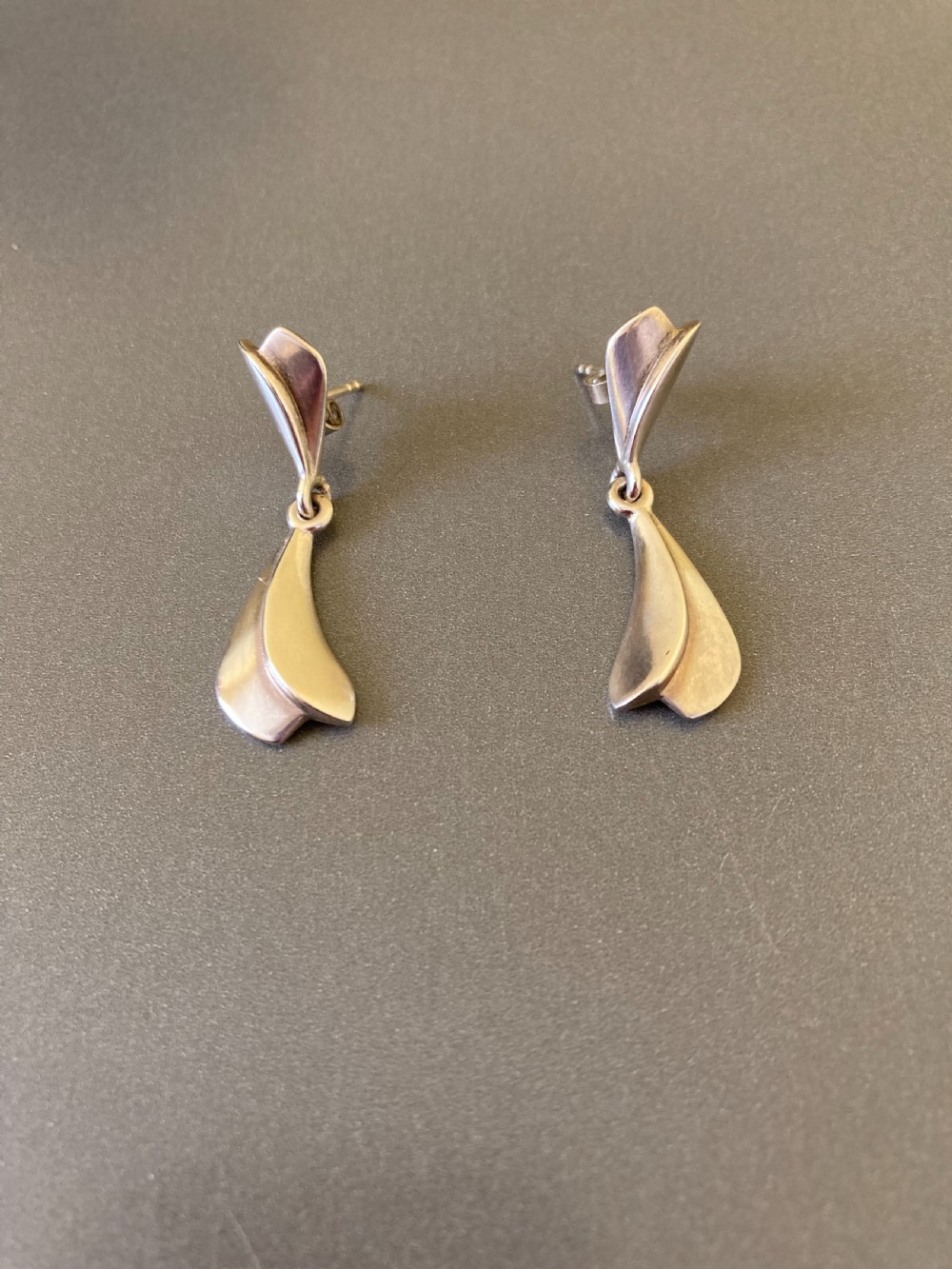 Georg Jensen Danish Silver Earrings.