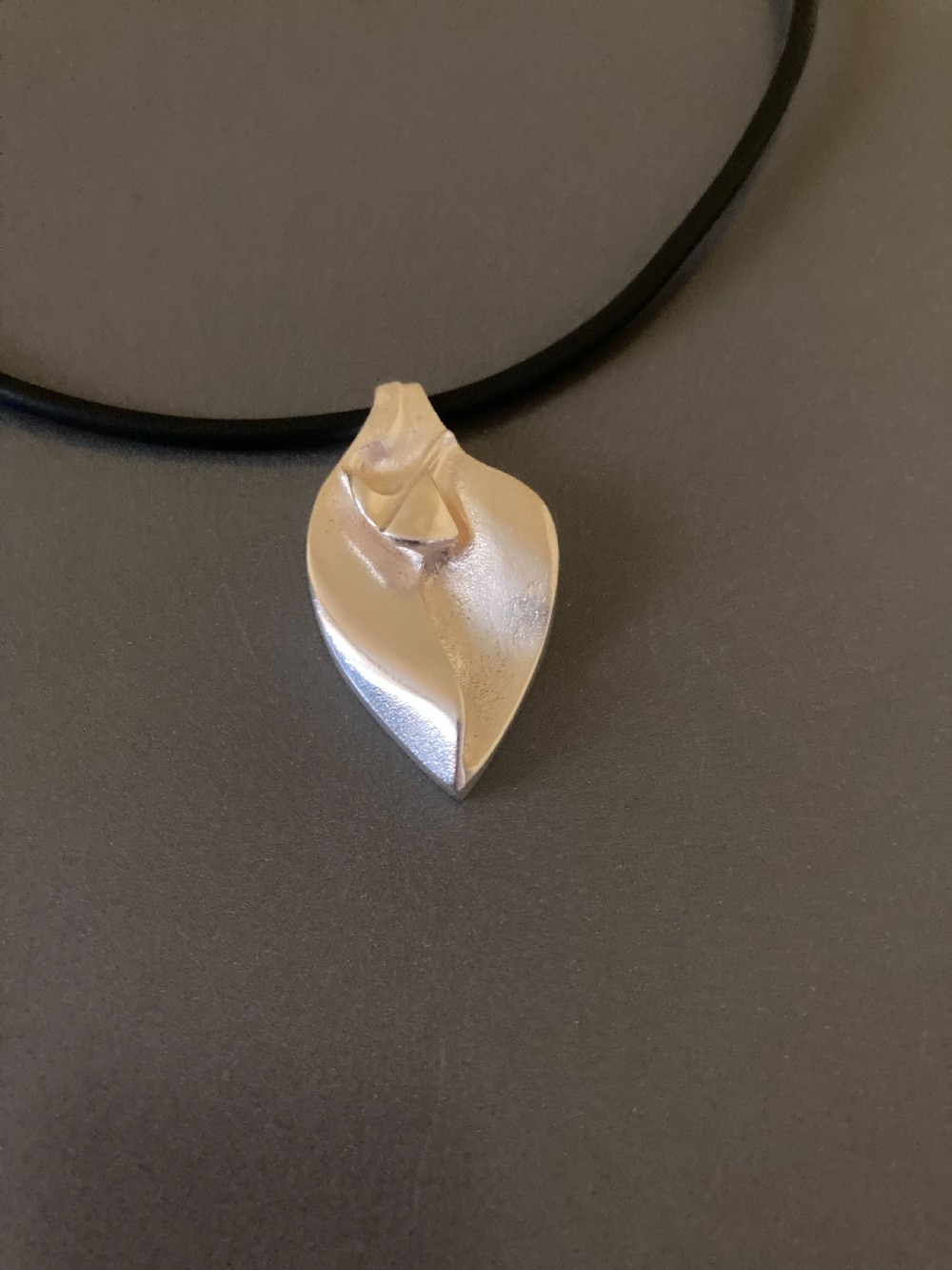 Lapponia Finnish Silver Pendant on Torque. 1960s.