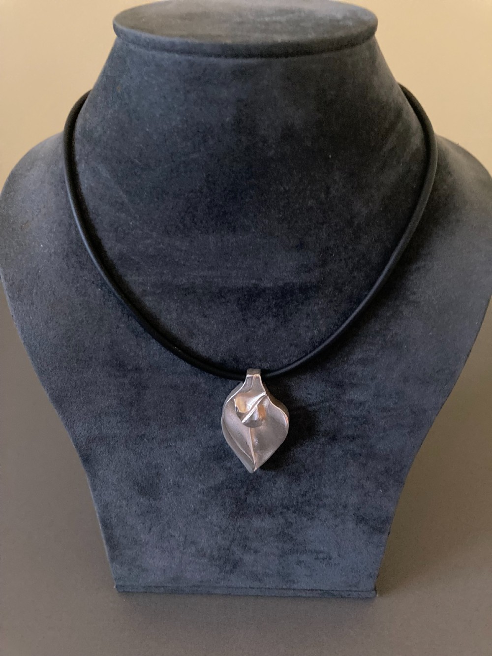 Lapponia Finnish Silver Pendant on Torque. 1960s. View II
