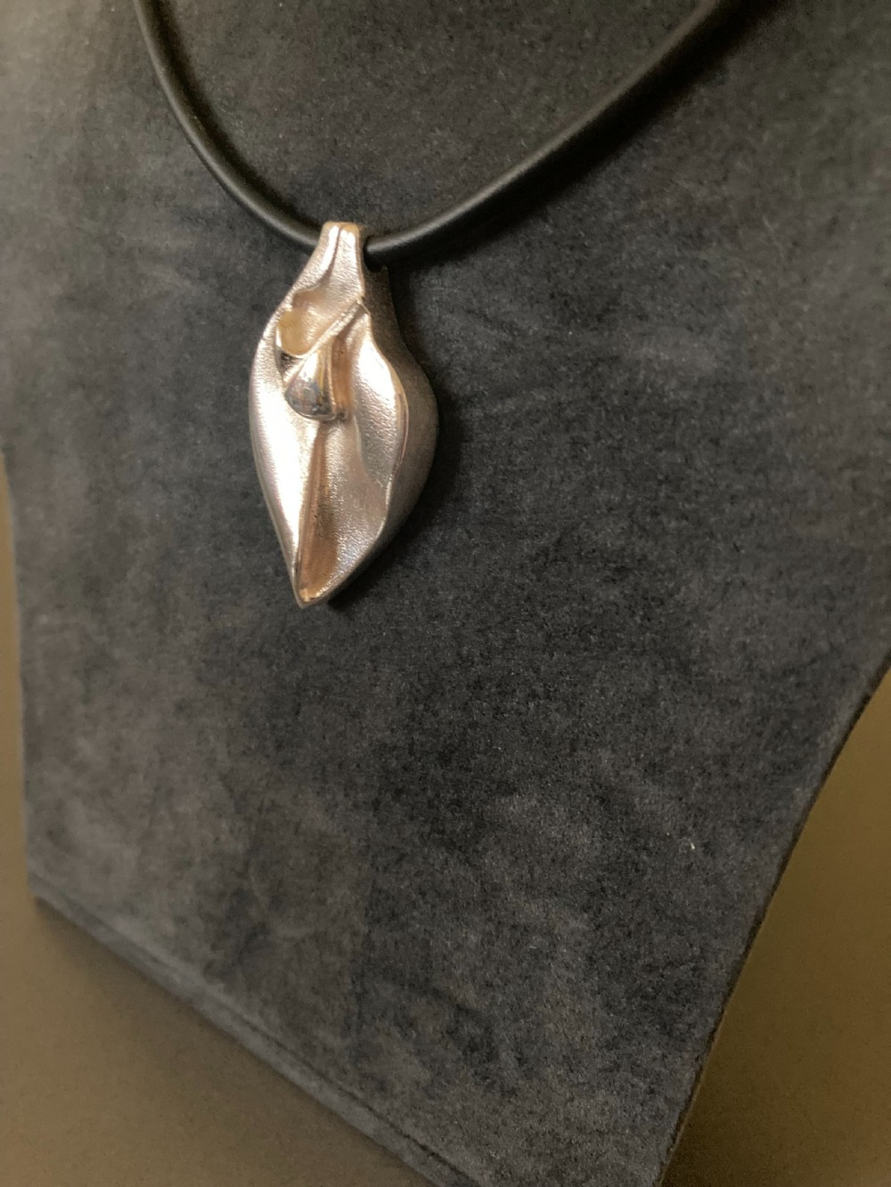 Lapponia Finnish Silver Pendant on Torque. 1960s. View IV