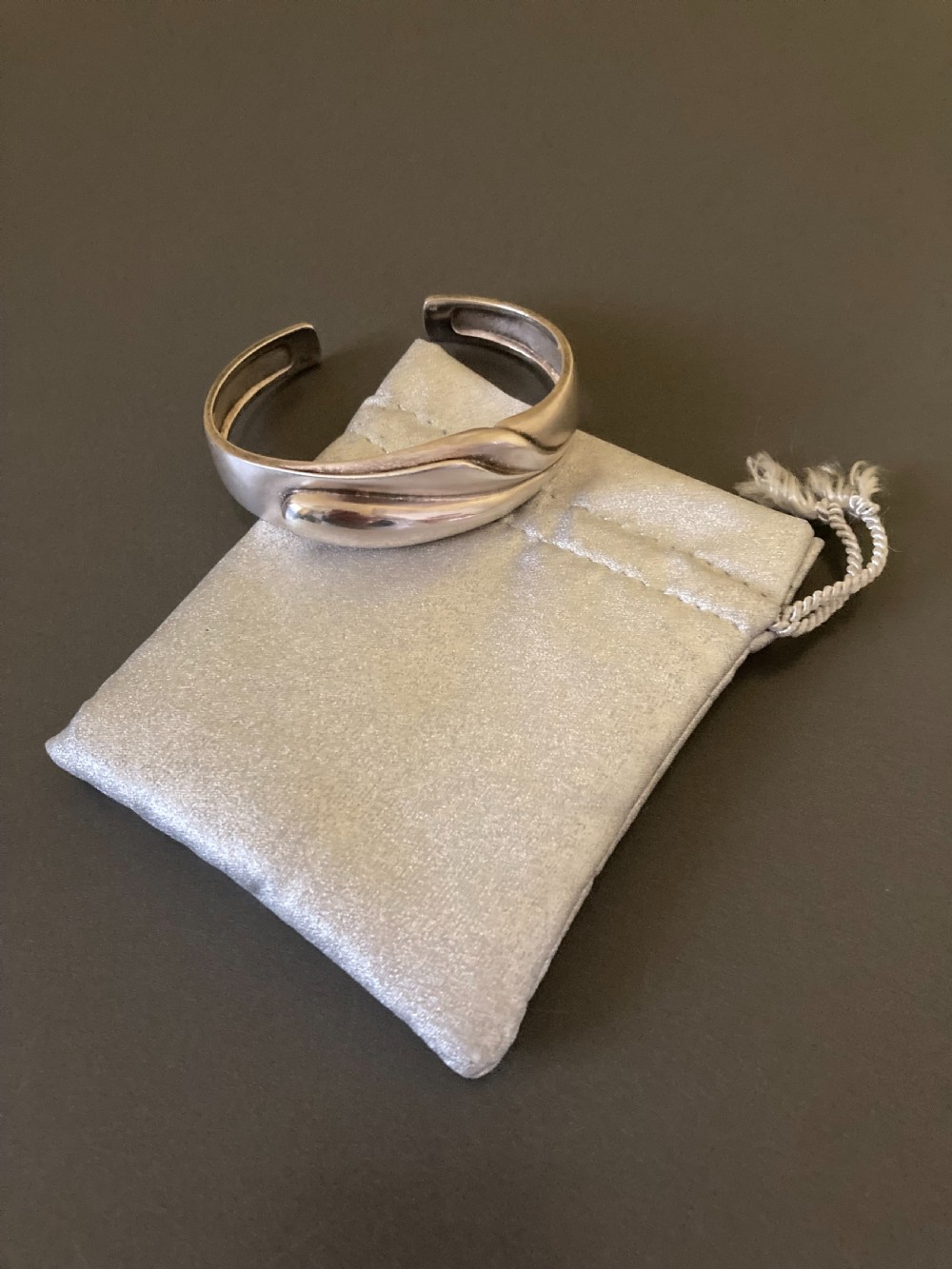 Lapponia Finnish Silver Bangle. 1960s.  View III