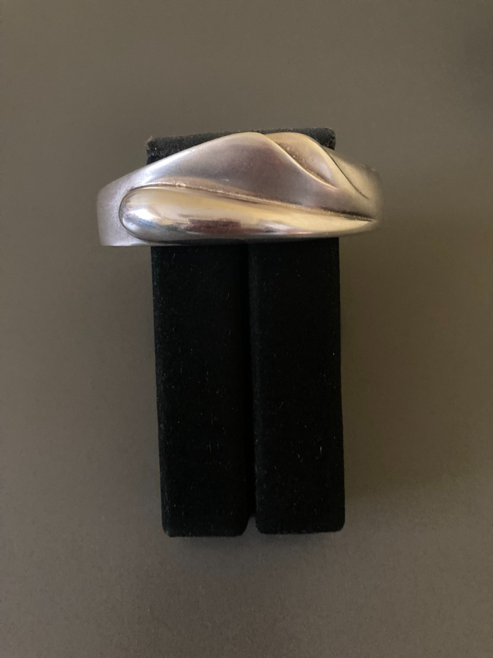 Lapponia Finnish Silver Bangle. 1960s.  View IV