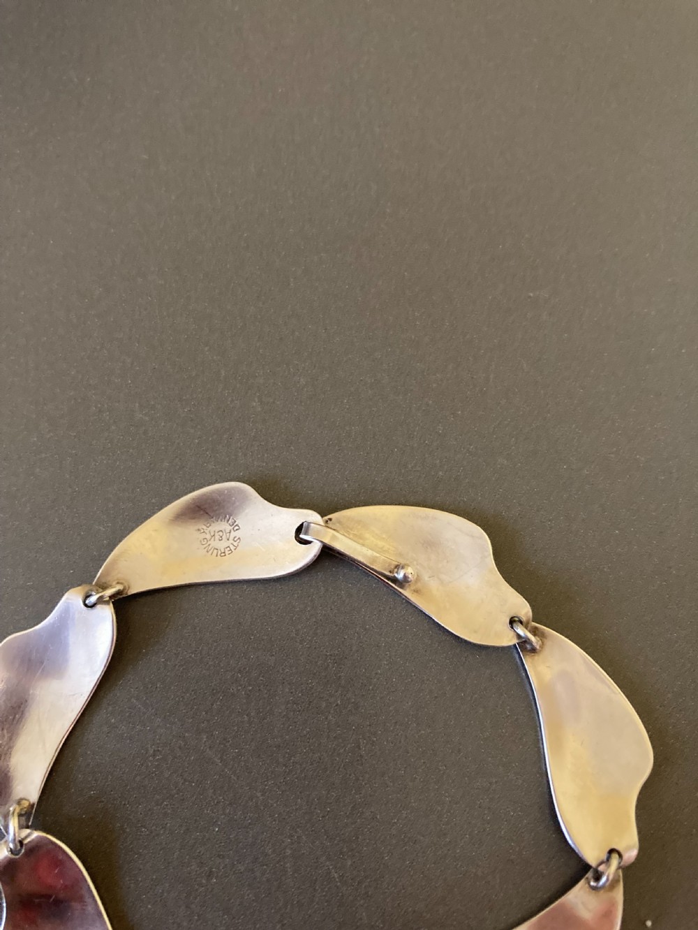 Danish Silver Necklace and Bracelet Set. 1960s. View IX