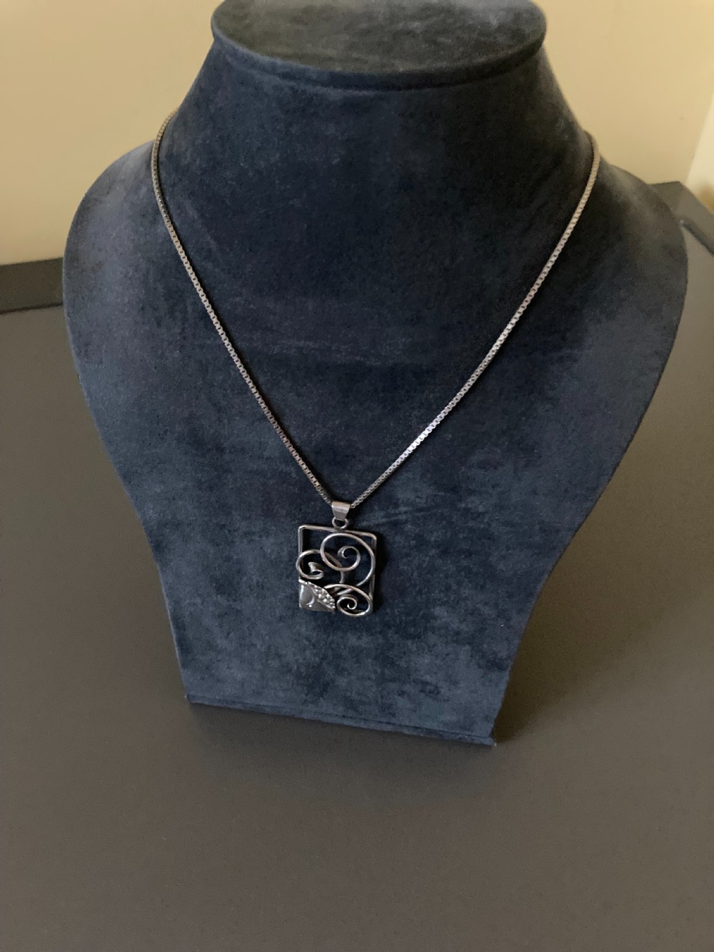 Danish Silver Pendant. 1940s. View III