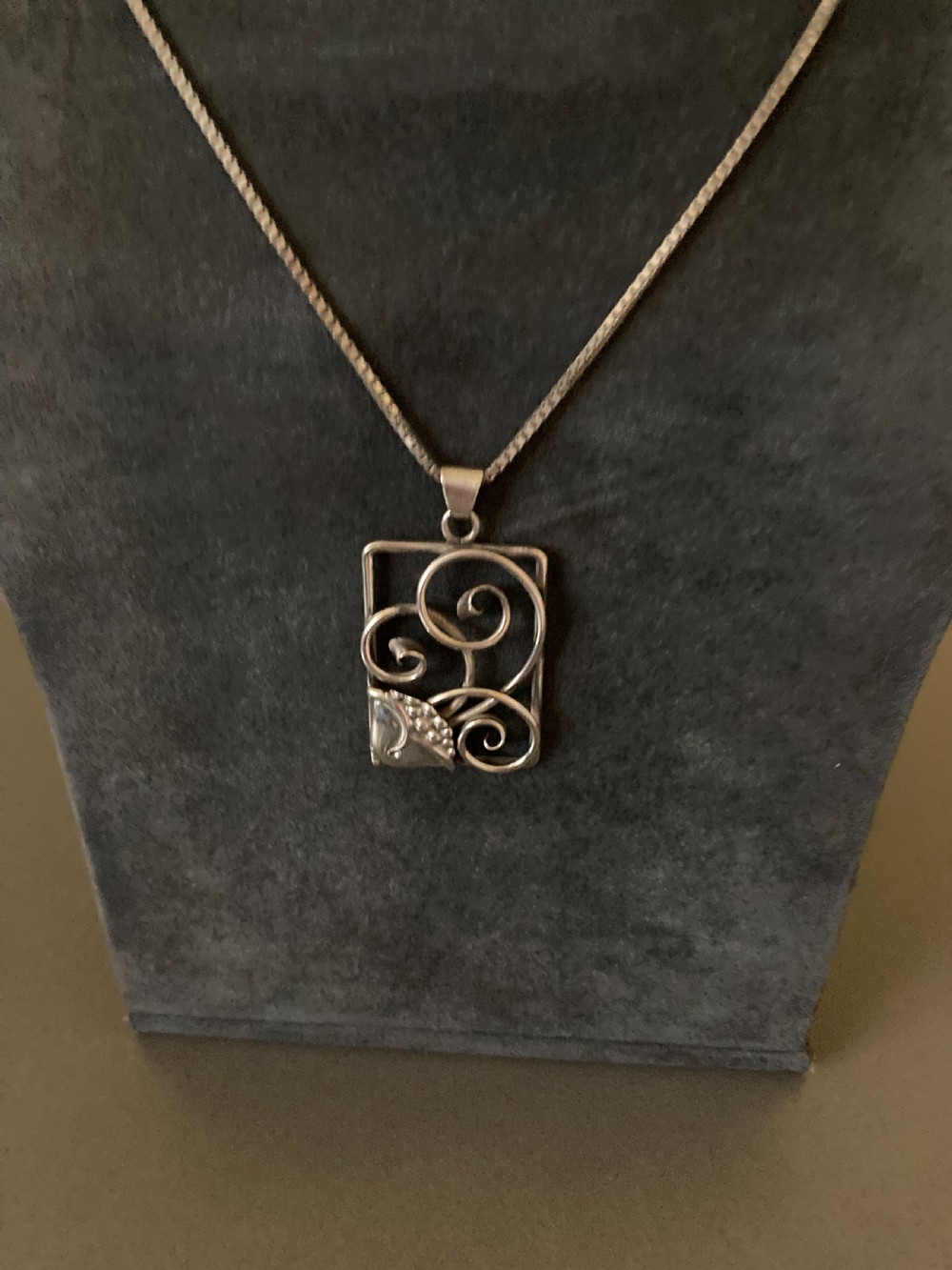 Danish Silver Pendant. 1940s. View IV