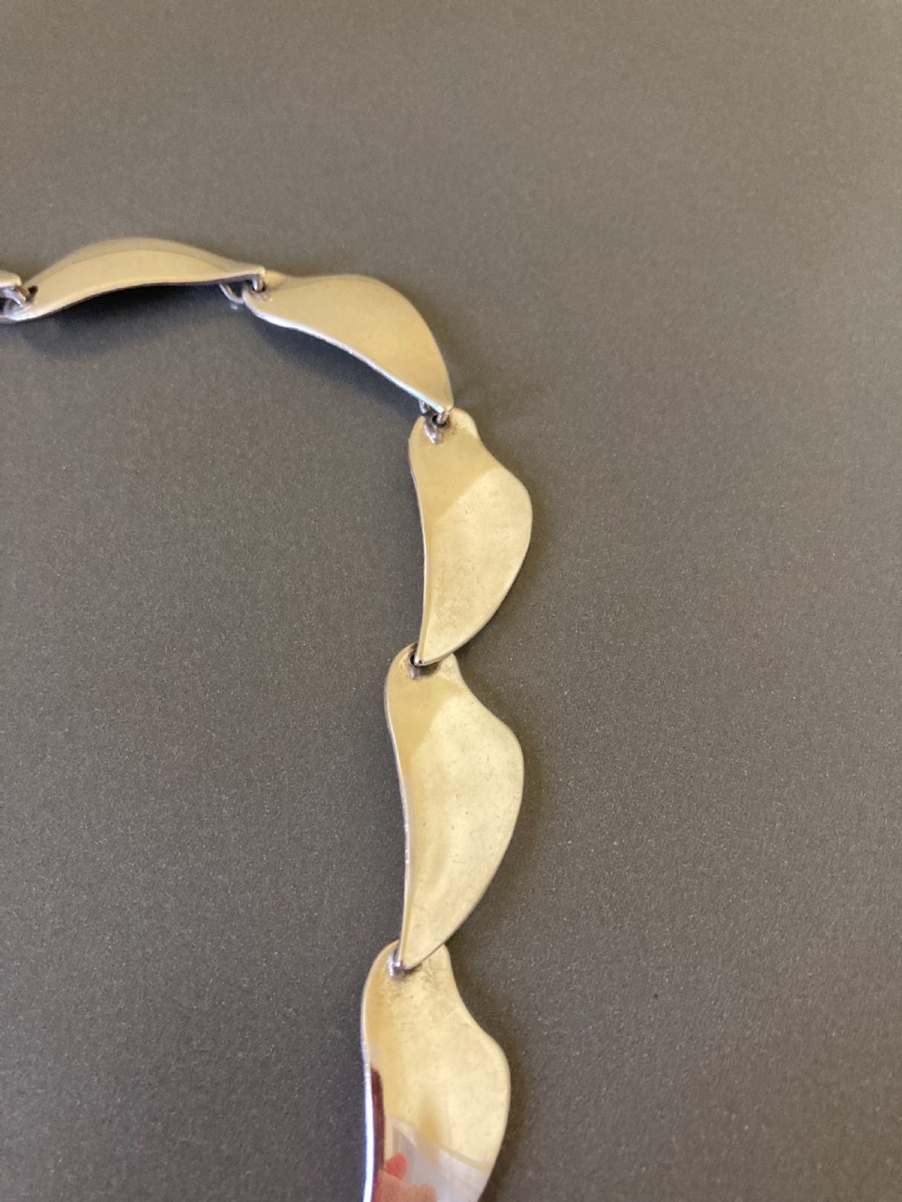 Danish Silver Necklace. 1960s. View II