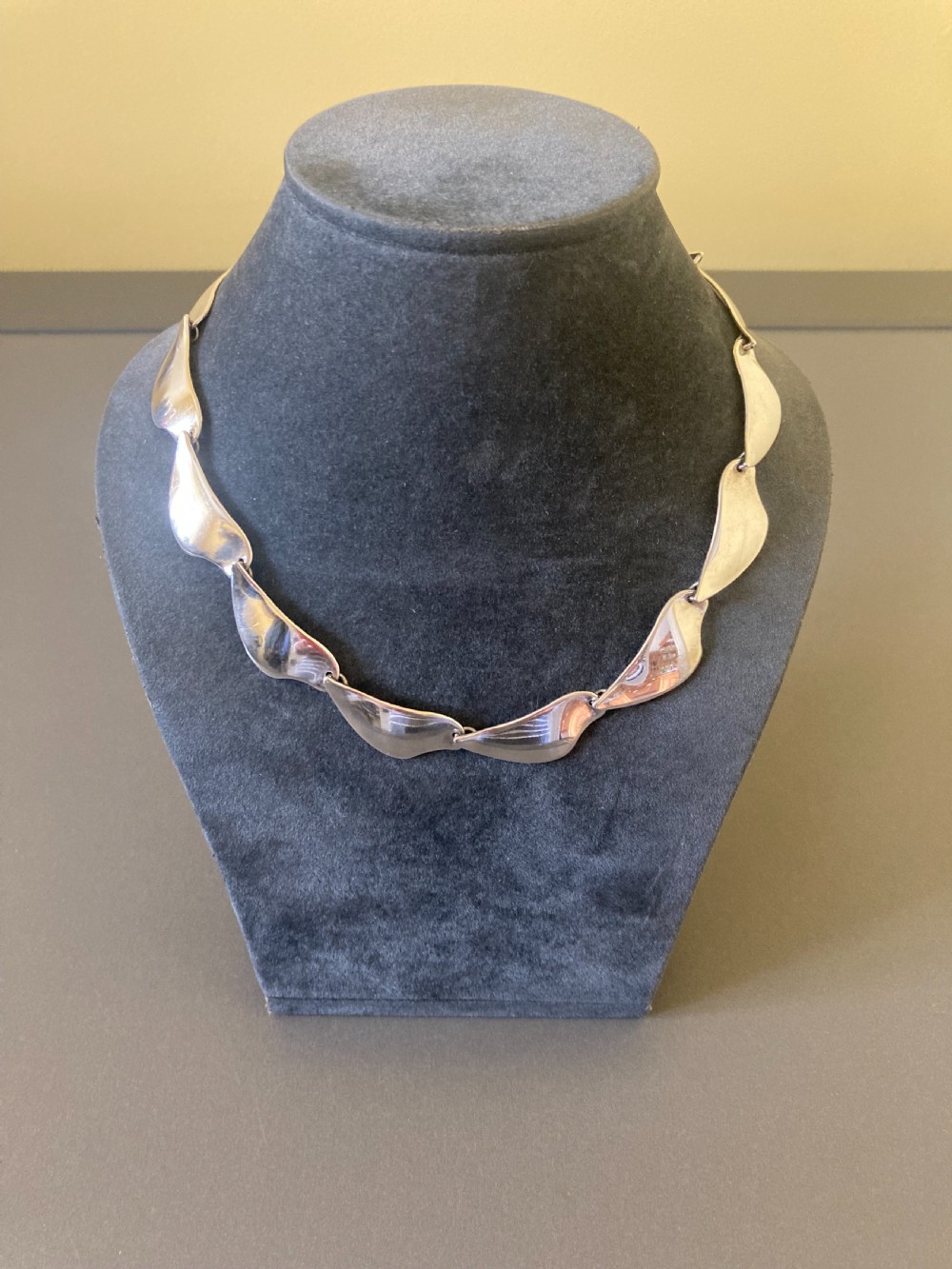 Danish Silver Necklace. 1960s. View III
