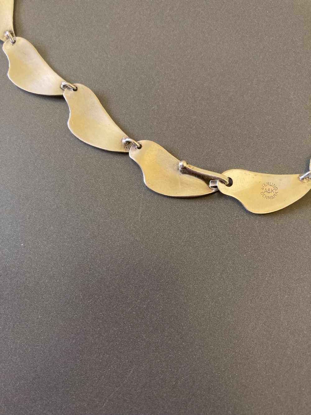 Danish Silver Necklace. 1960s. View V
