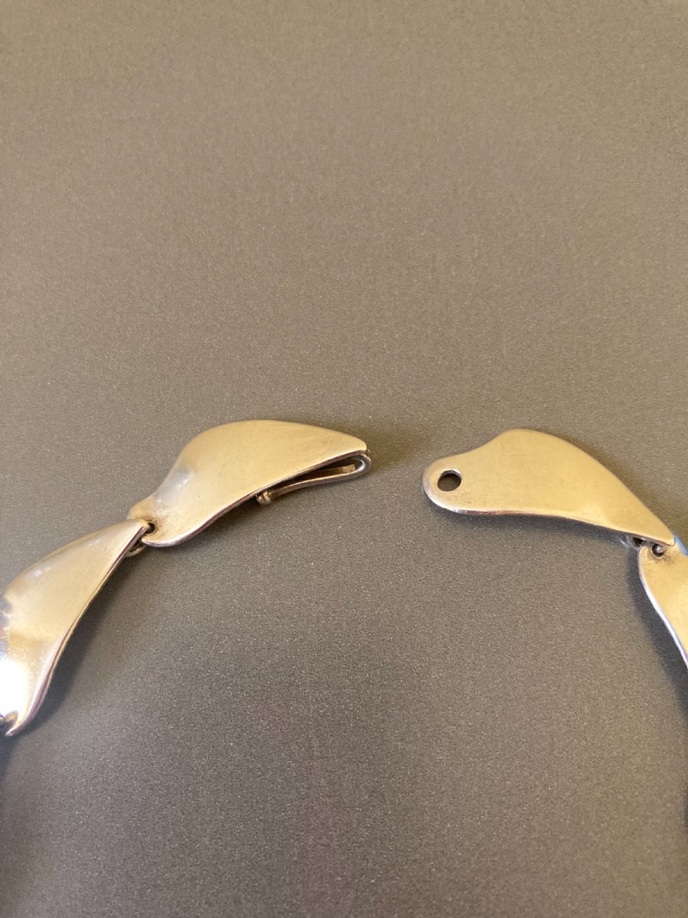 Danish Silver Necklace. 1960s. View VI