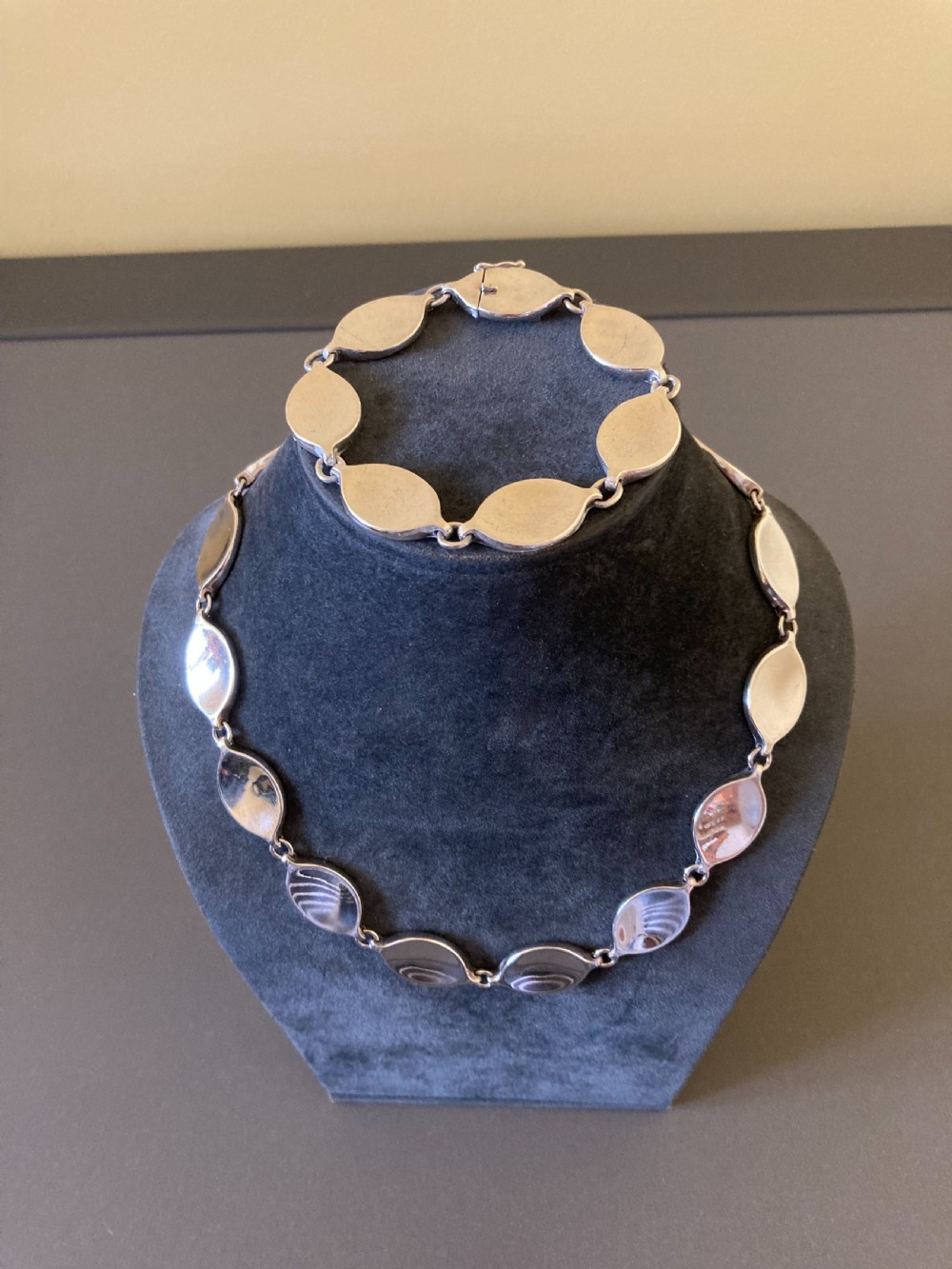 Georg Jensen Danish Silver Necklace. No 171. View VII