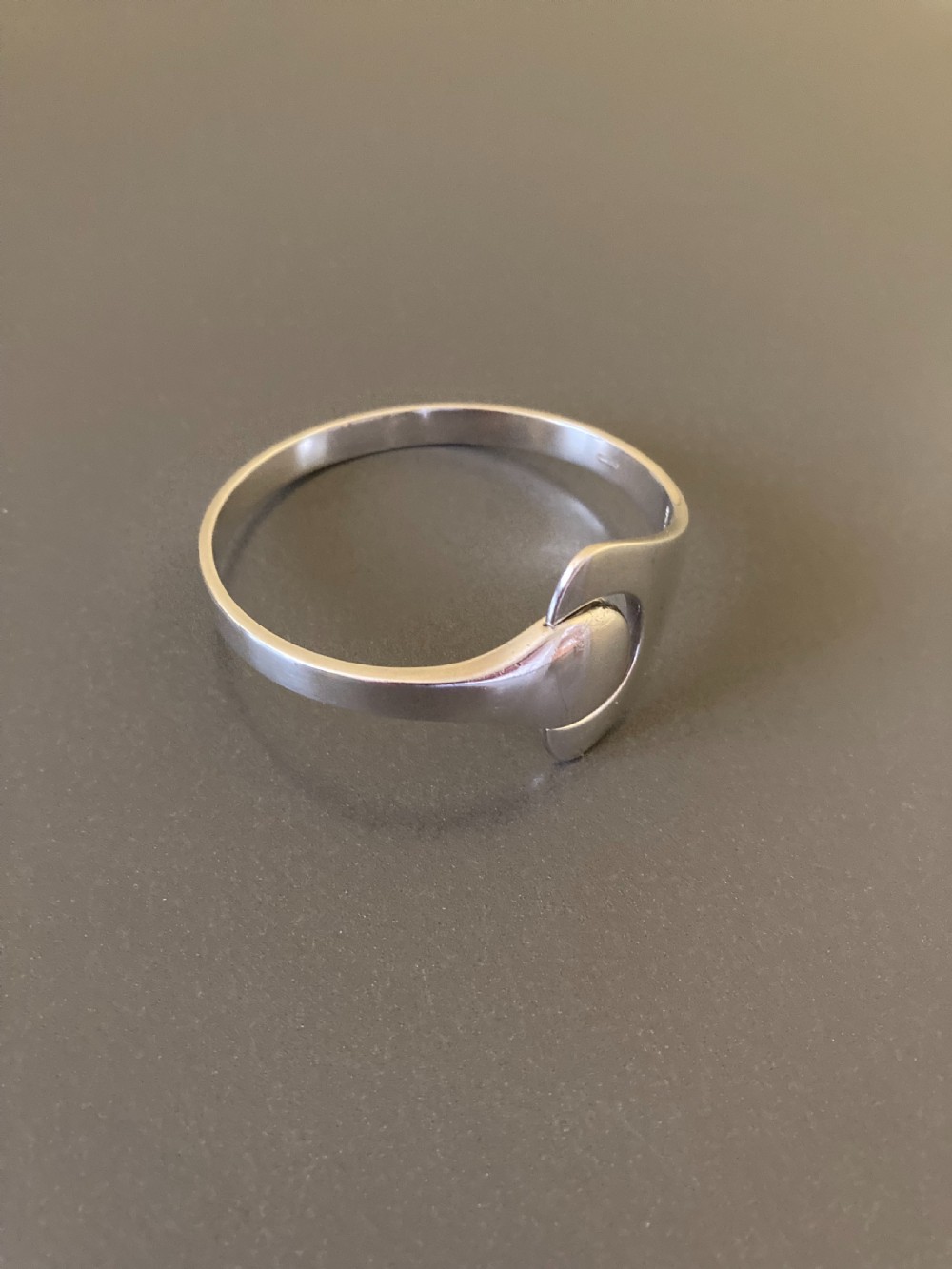 Georg Jensen Danish Silver Bangle. 1960s. View II