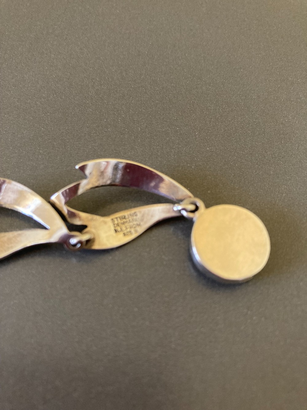 Danish Silver Necklace 1960s. By N E From. View V