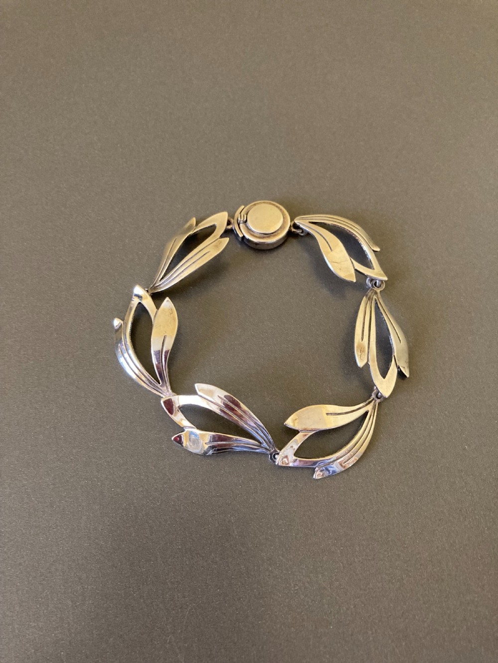 Danish Silver Bracelet. 1960s. By N E From. View III