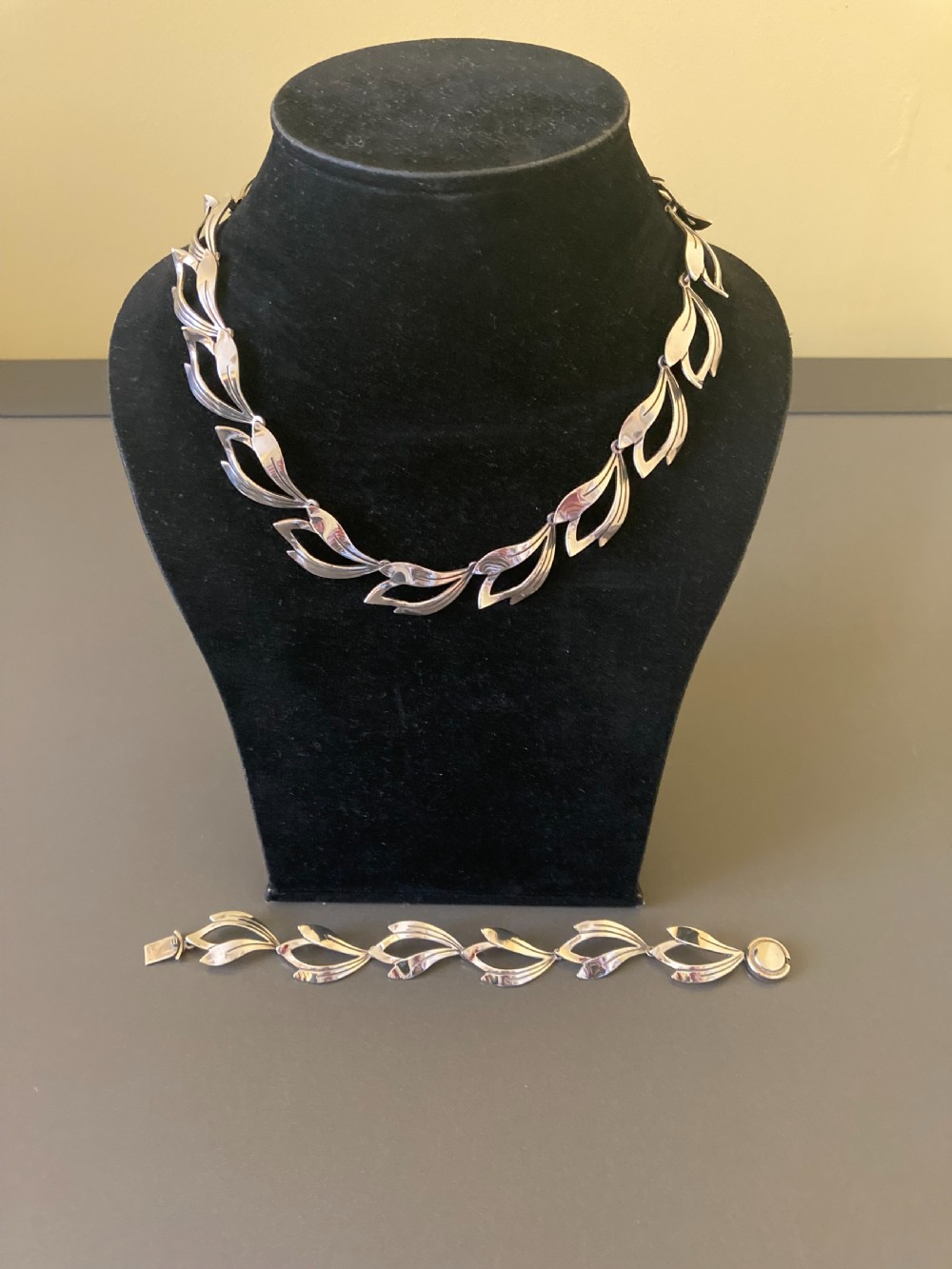Danish Silver Bracelet. 1960s. By N E From. View VI
