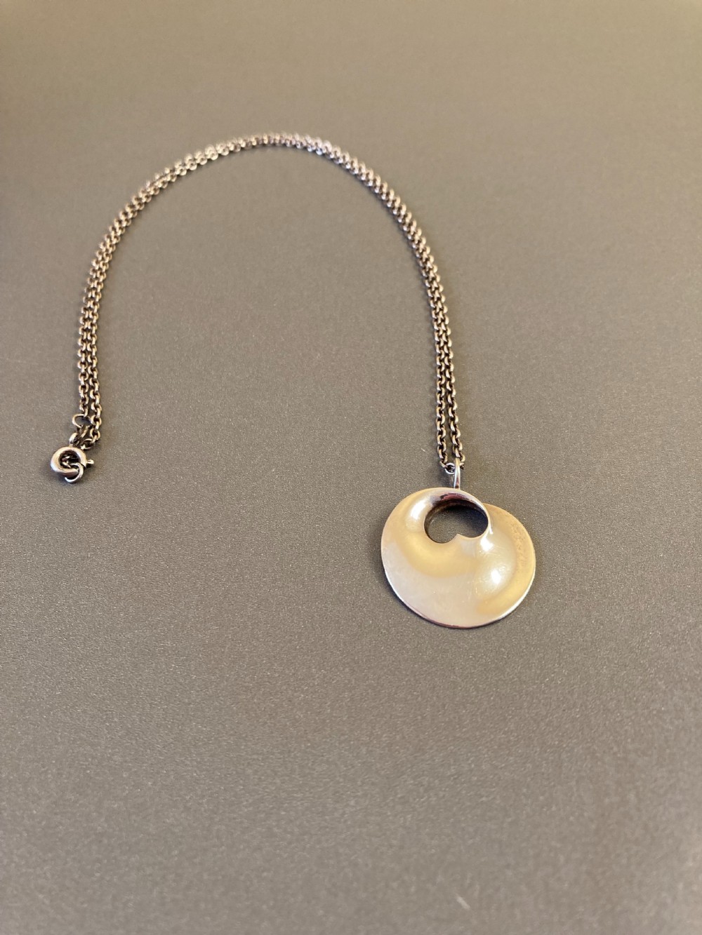 Georg Jensen Danish Silver Pendant. 1960s.