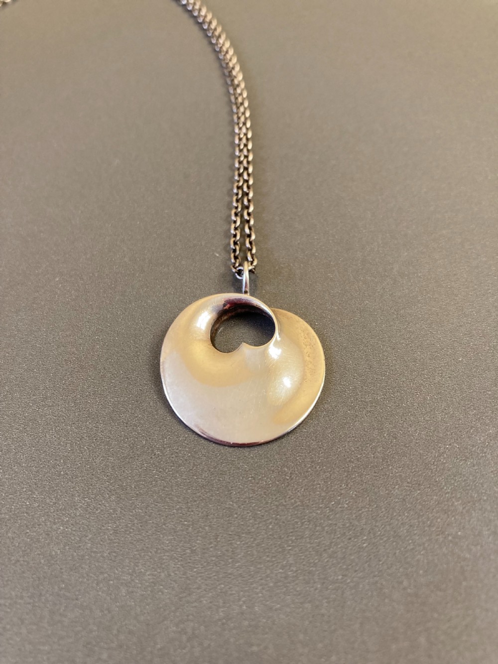 Georg Jensen Danish Silver Pendant. 1960s. View II