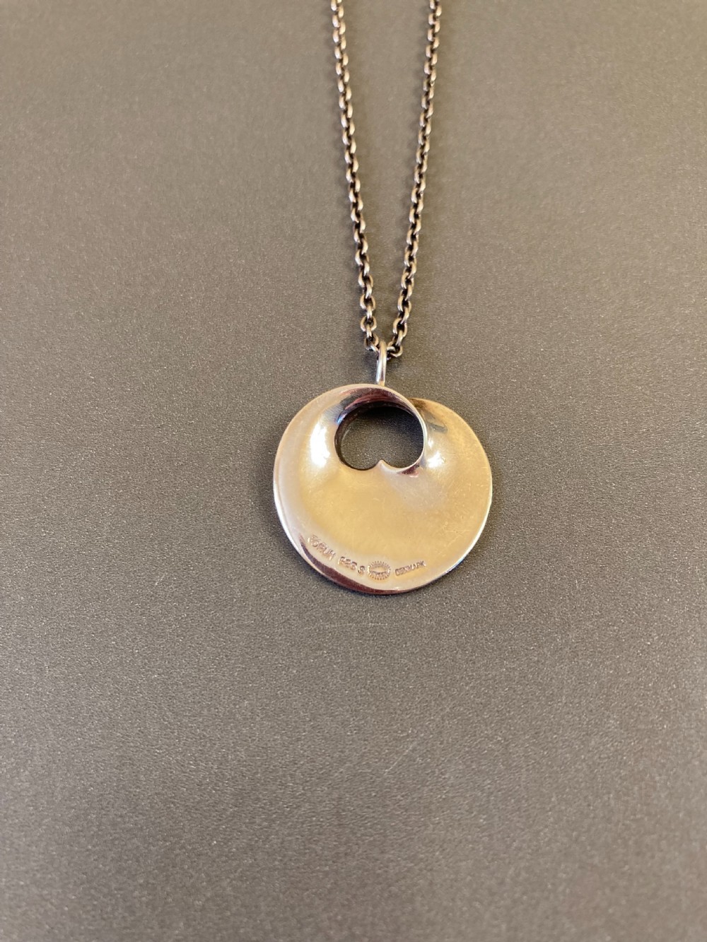 Georg Jensen Danish Silver Pendant. 1960s. View IV