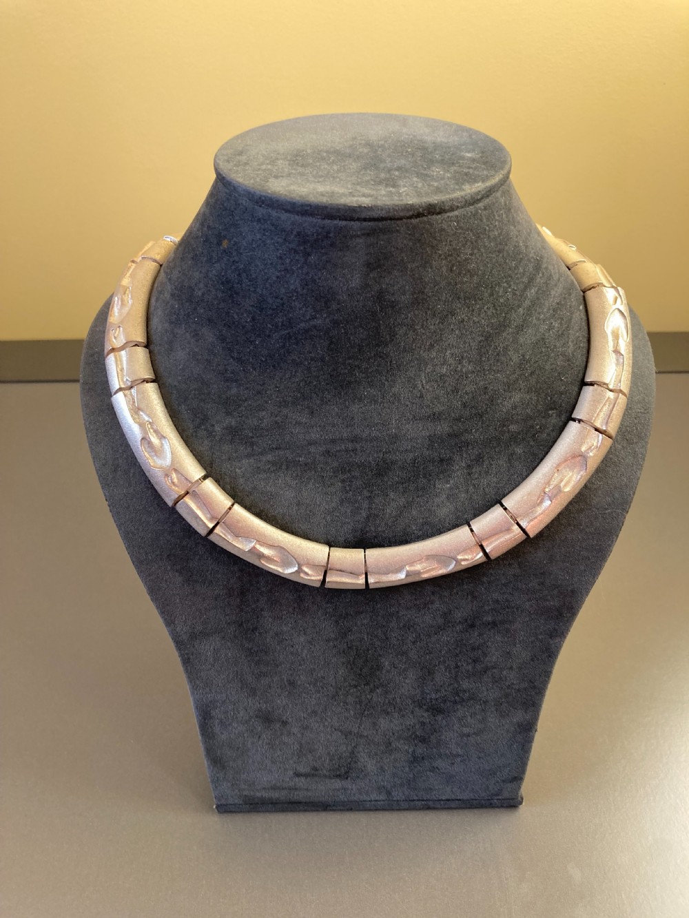 Lapponia Finnish Silver Necklace. By Bjorn Weckstrom.