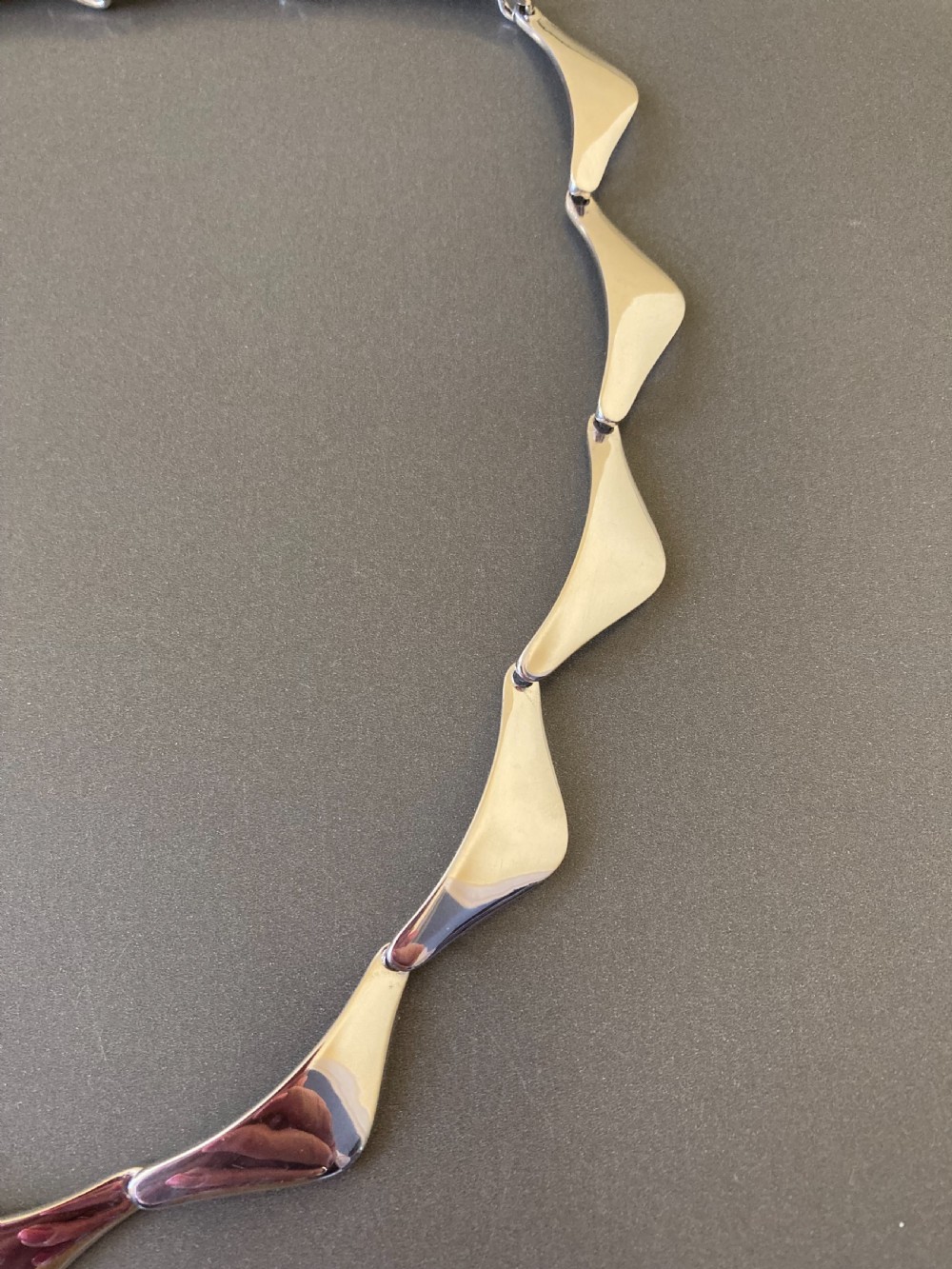 Danish Silver Necklace. 1960s. By Randers Silver. View II