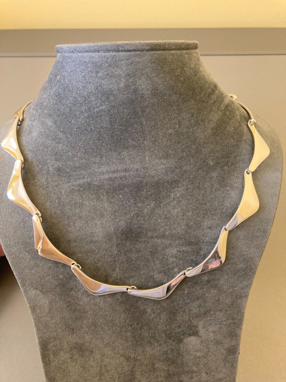 Danish Silver Necklace. 1960s. By Randers Silver. View IV