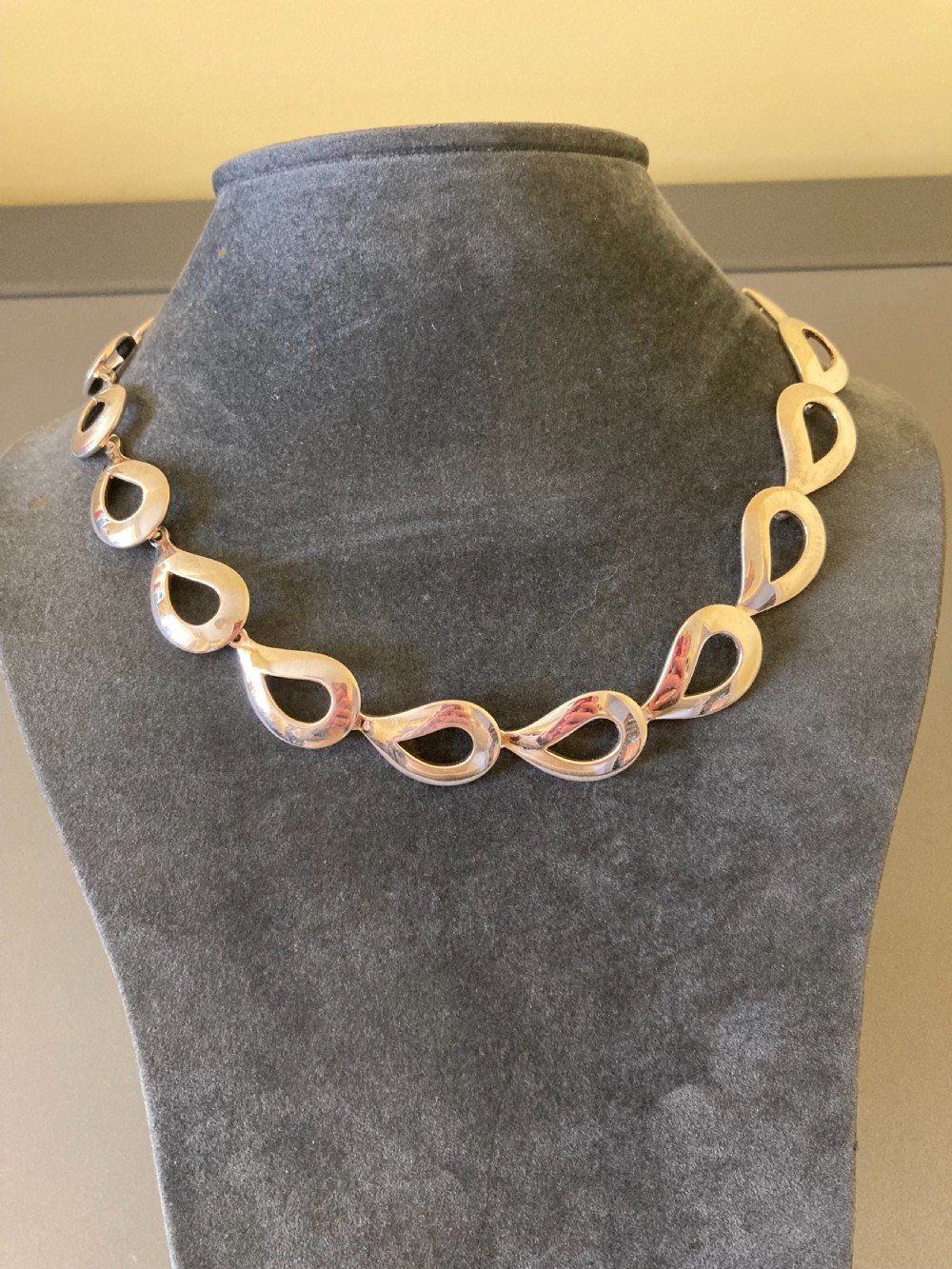 Danish Silver Necklace. 1960s. By Randers Silver. View III