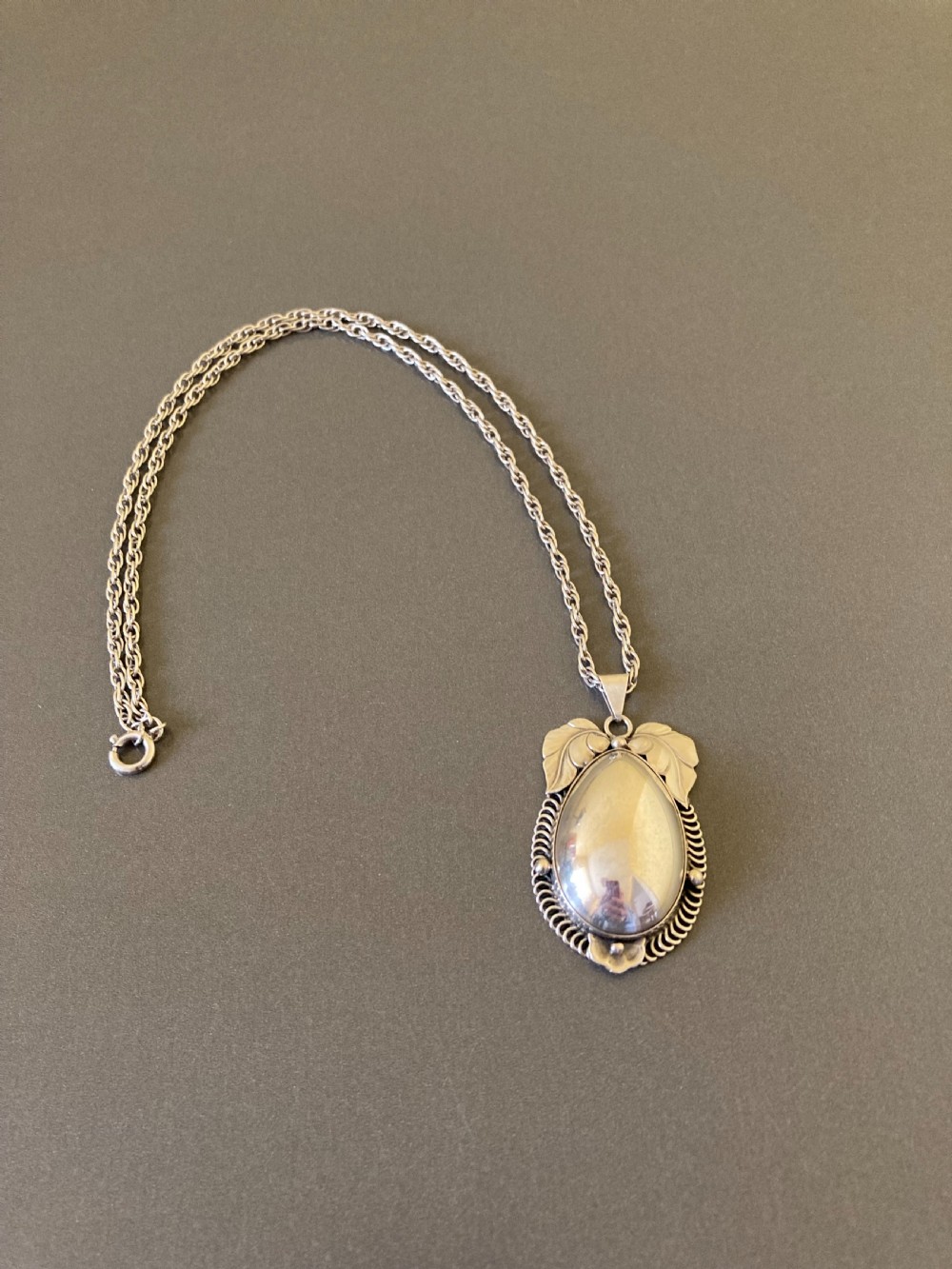 Danish Silver Pendant. 1940s.