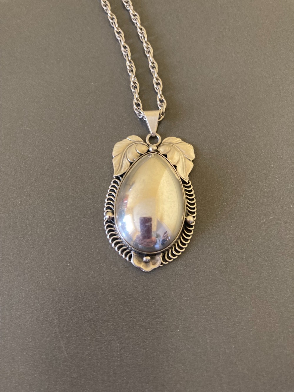 Danish Silver Pendant. 1940s. View II