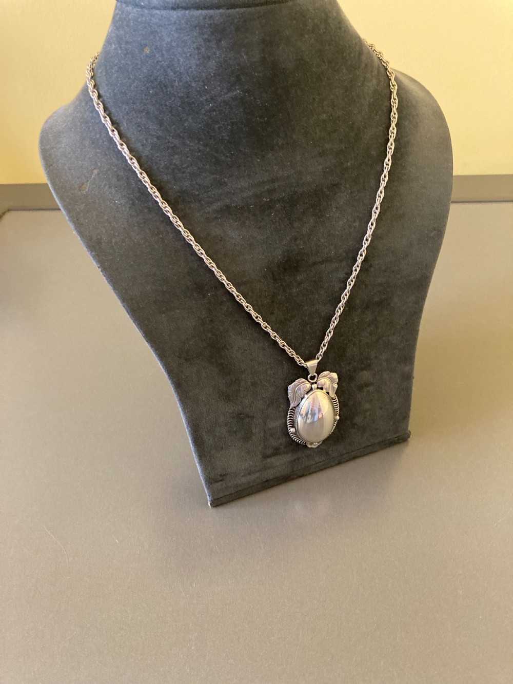 Danish Silver Pendant. 1940s. View III