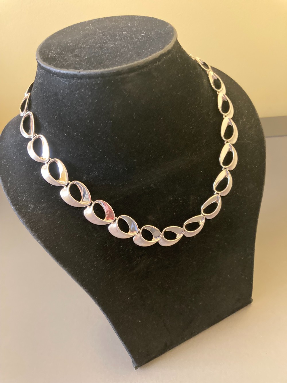 Danish Silver Necklace. 1960s. By Randers Silver. View IV