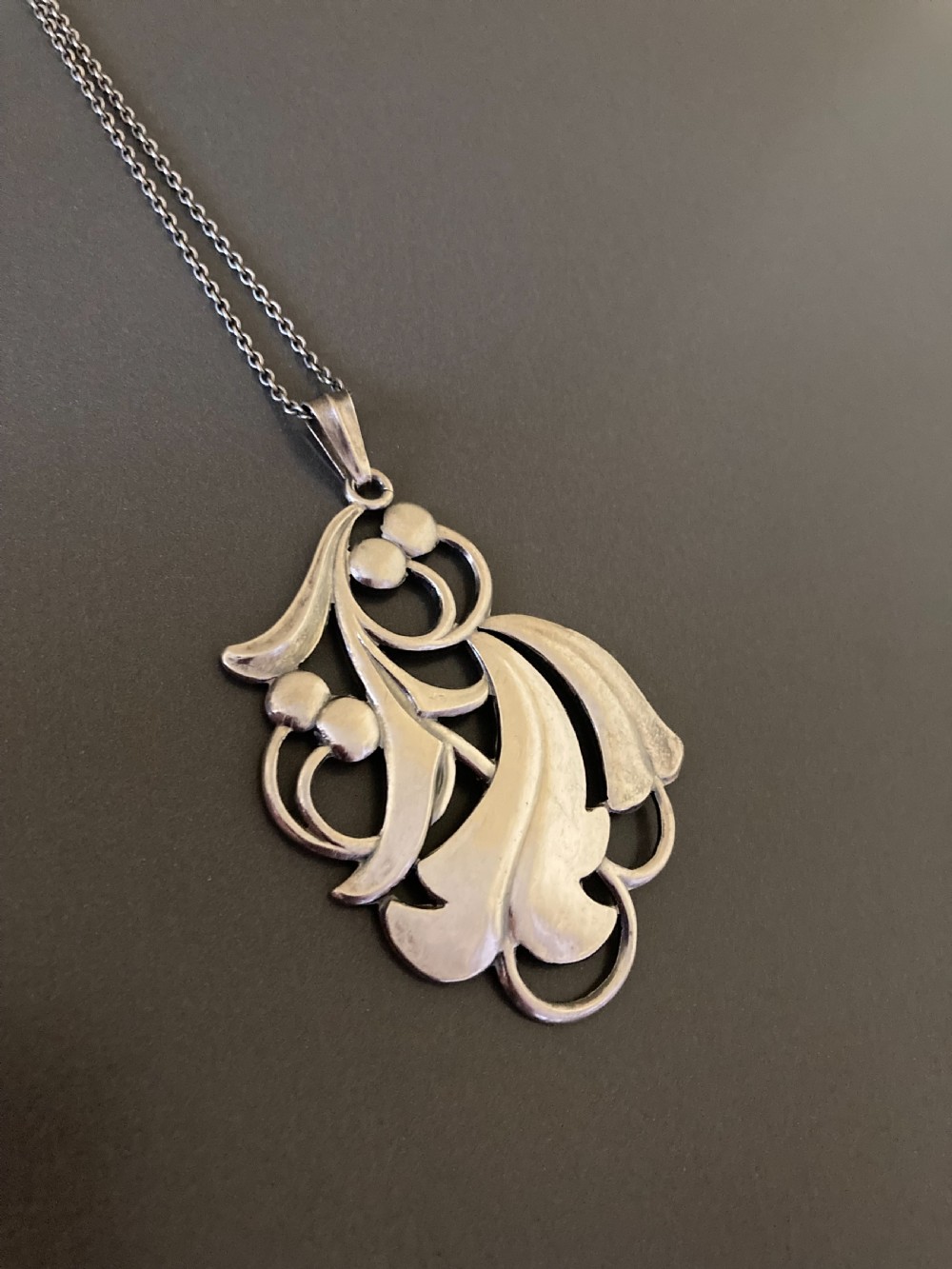 Danish Silver Pendant. By Cohr. 1950s. View II