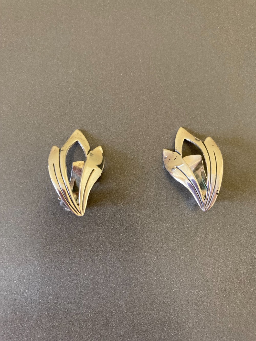 Danish Silver Earrings. 1960s. By Niels Erik From.