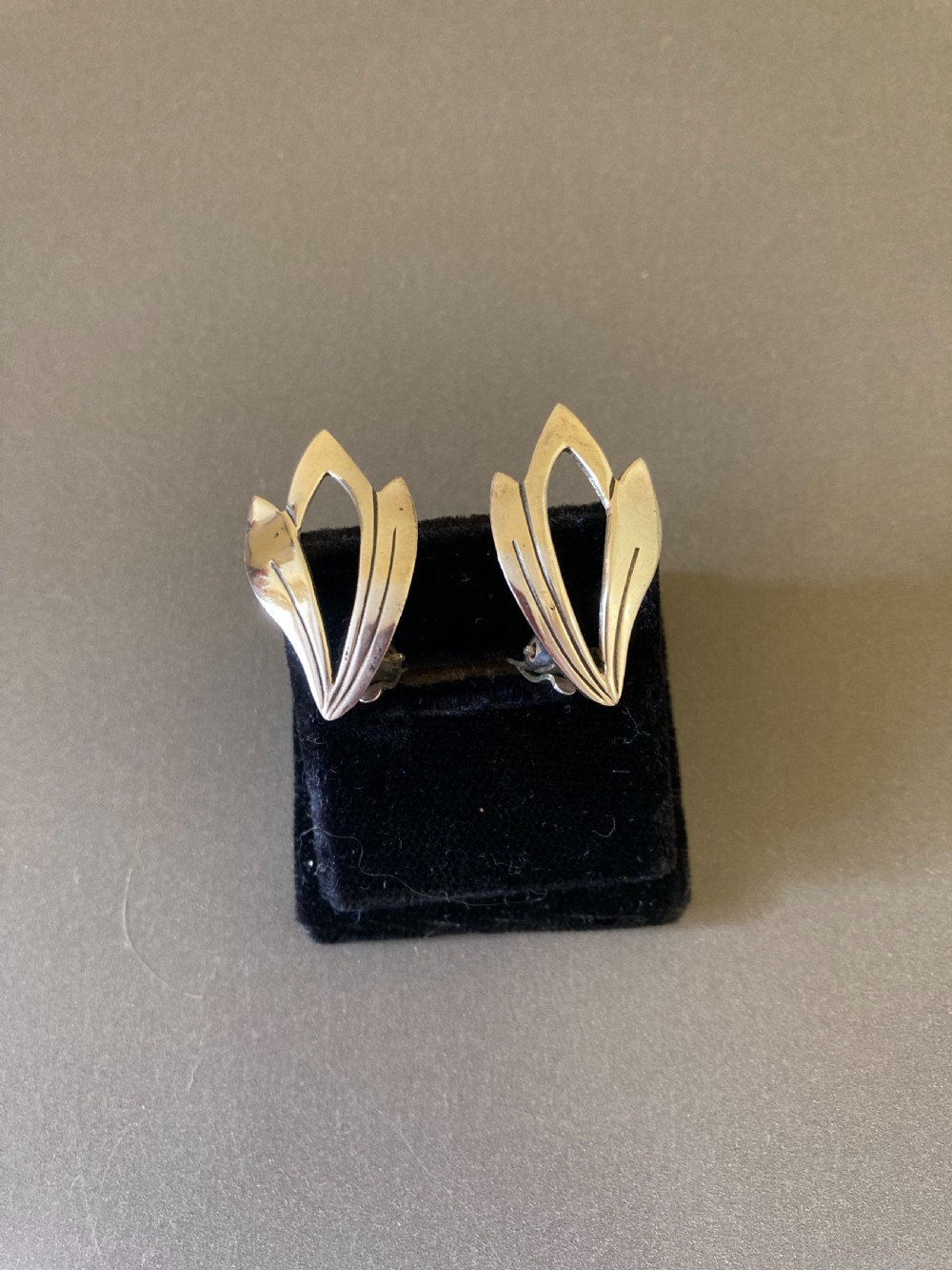 Danish Silver Earrings. 1960s. By Niels Erik From. View IV
