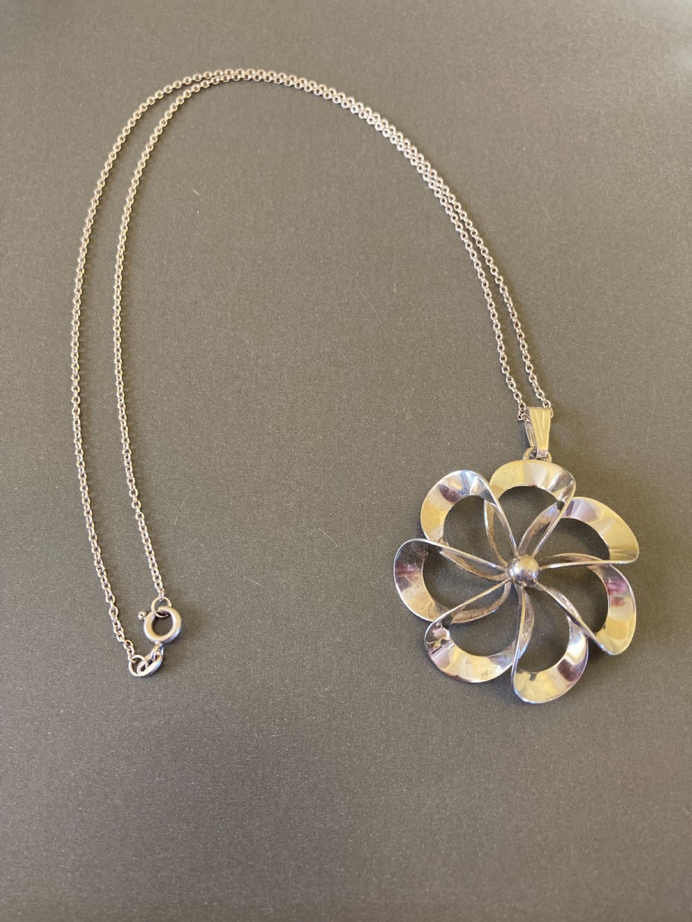 Danish Silver Pendant. 1960s. By Niels Erik From.