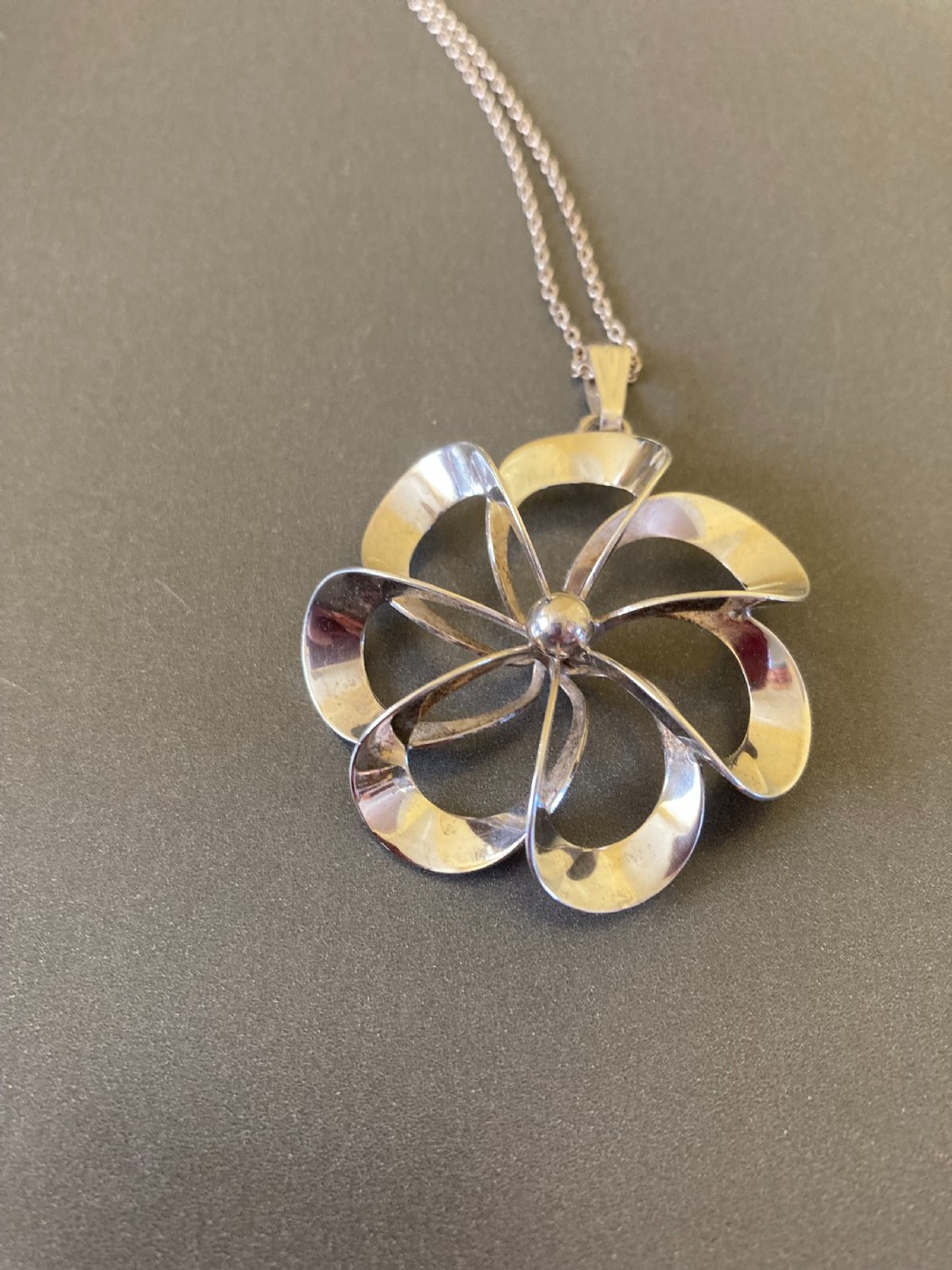 Danish Silver Pendant. 1960s. By Niels Erik From. View II