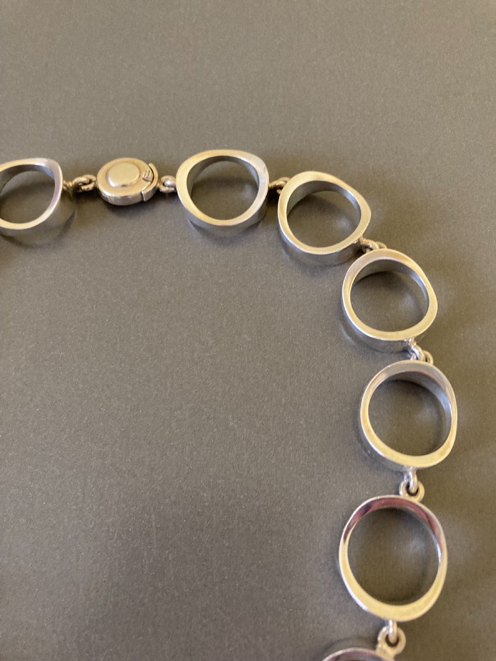 Danish Silver Necklace by Niels Erik From. 1960s. View II