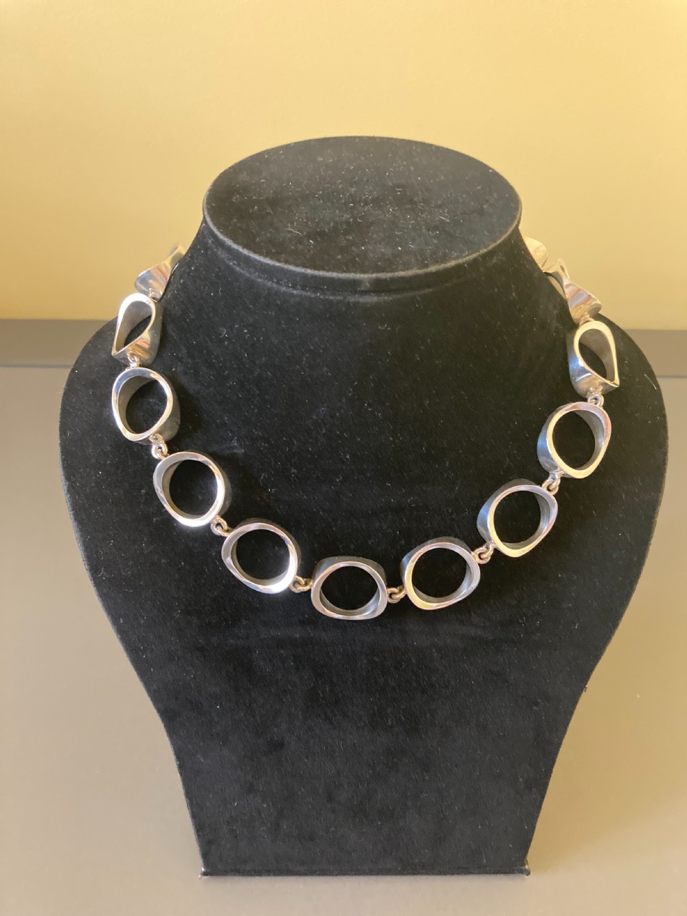 Danish Silver Necklace by Niels Erik From. 1960s. View III