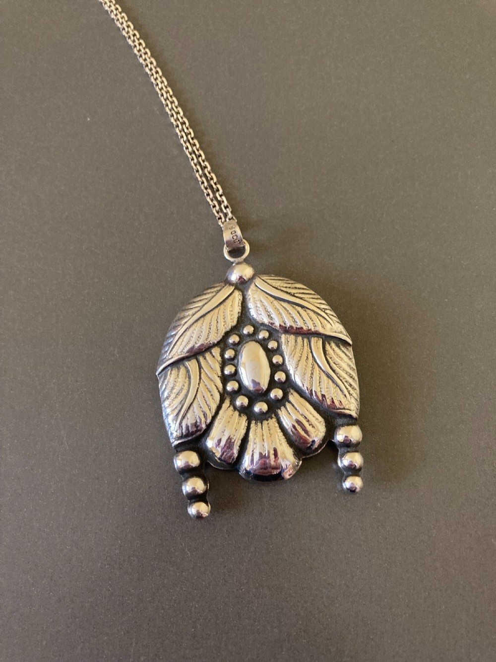 Danish Silver Pendant. C 1910. By C M Cohr. View II