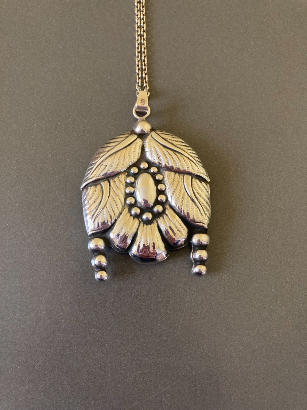 Danish Silver Pendant. C 1910. By C M Cohr. View III