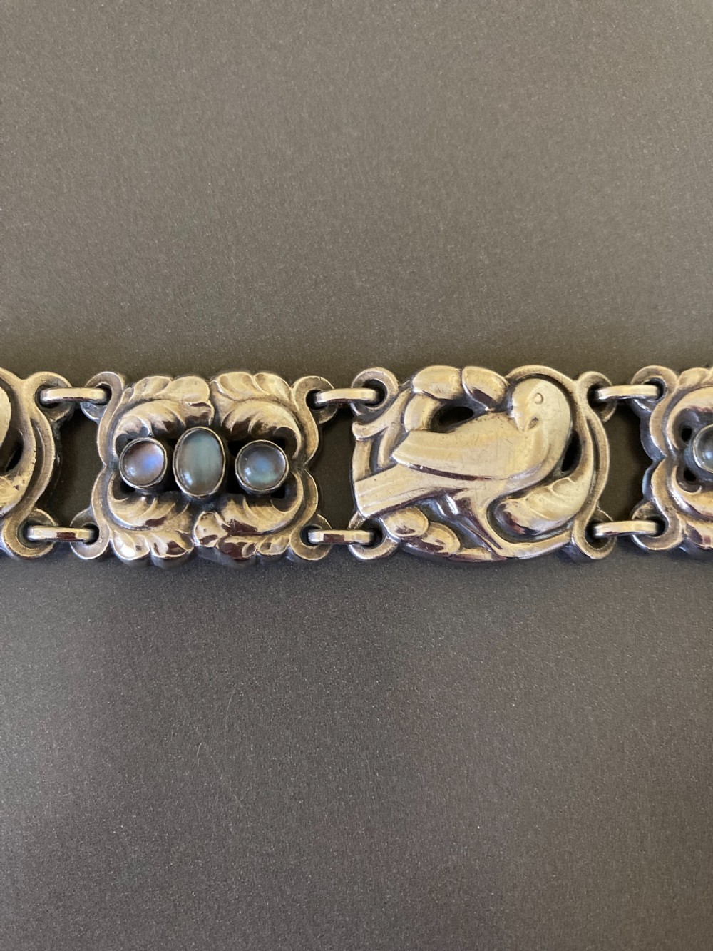 Georg Jensen Danish Silver Bracelet. No 14. View III