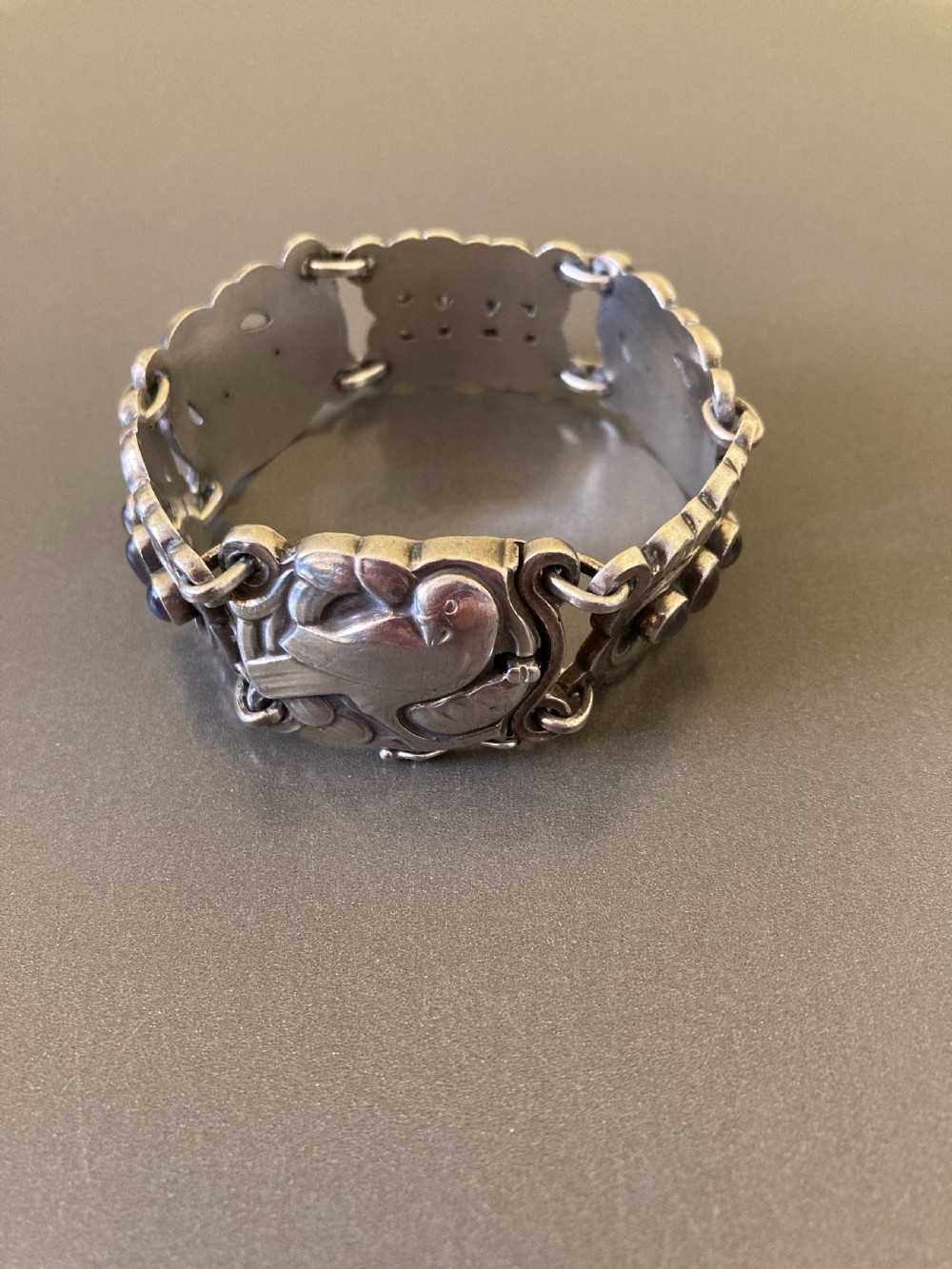 Georg Jensen Danish Silver Bracelet. No 14. View V