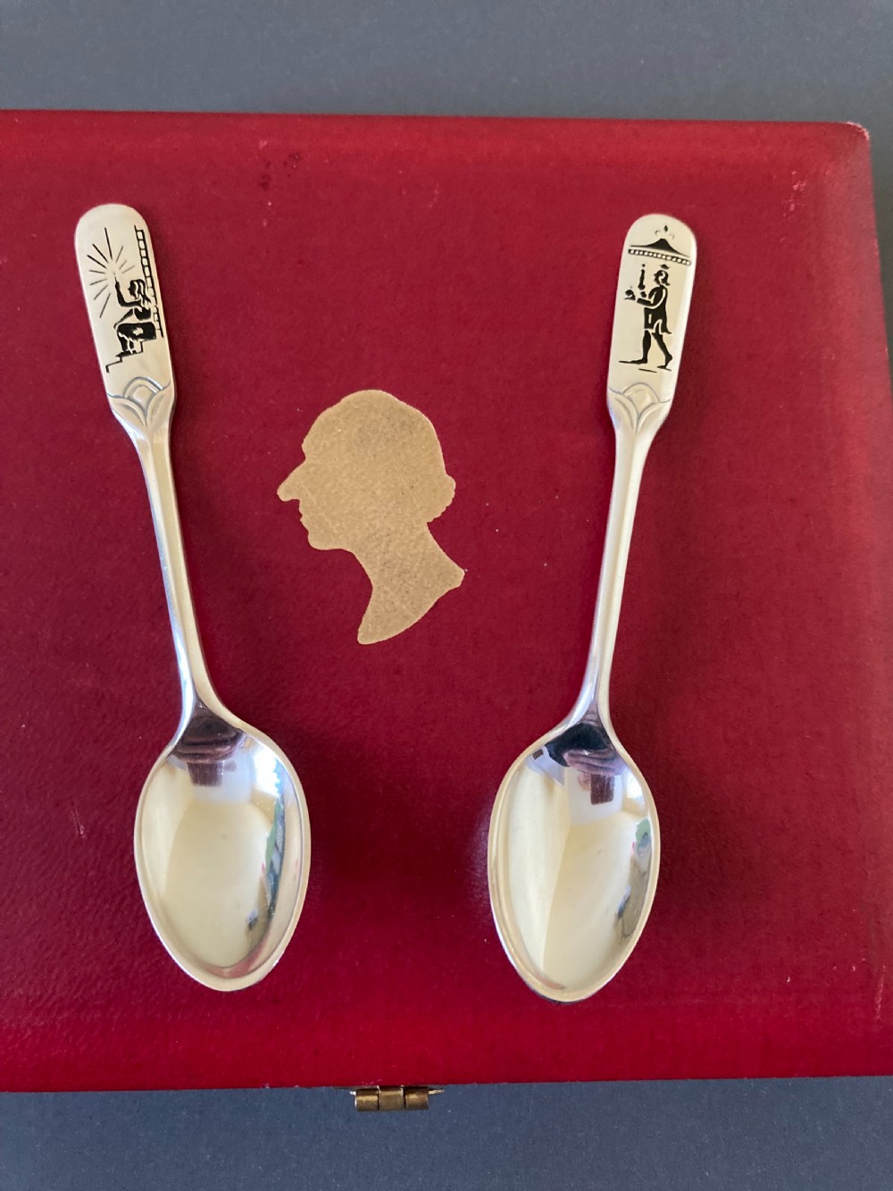 6 Danish Silver Mocha Spoons. 1950s. View IV