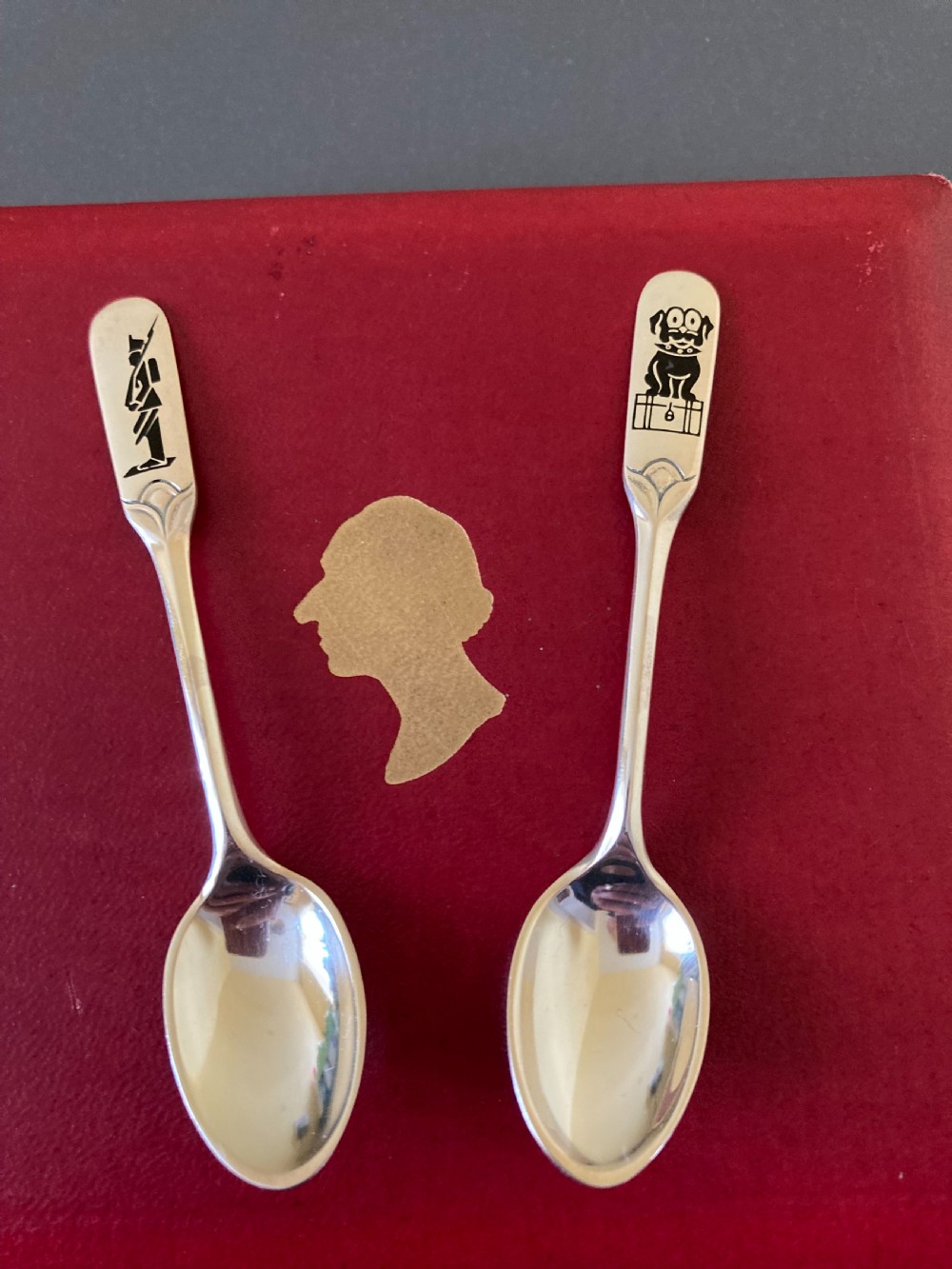 6 Danish Silver Mocha Spoons. 1950s. View V