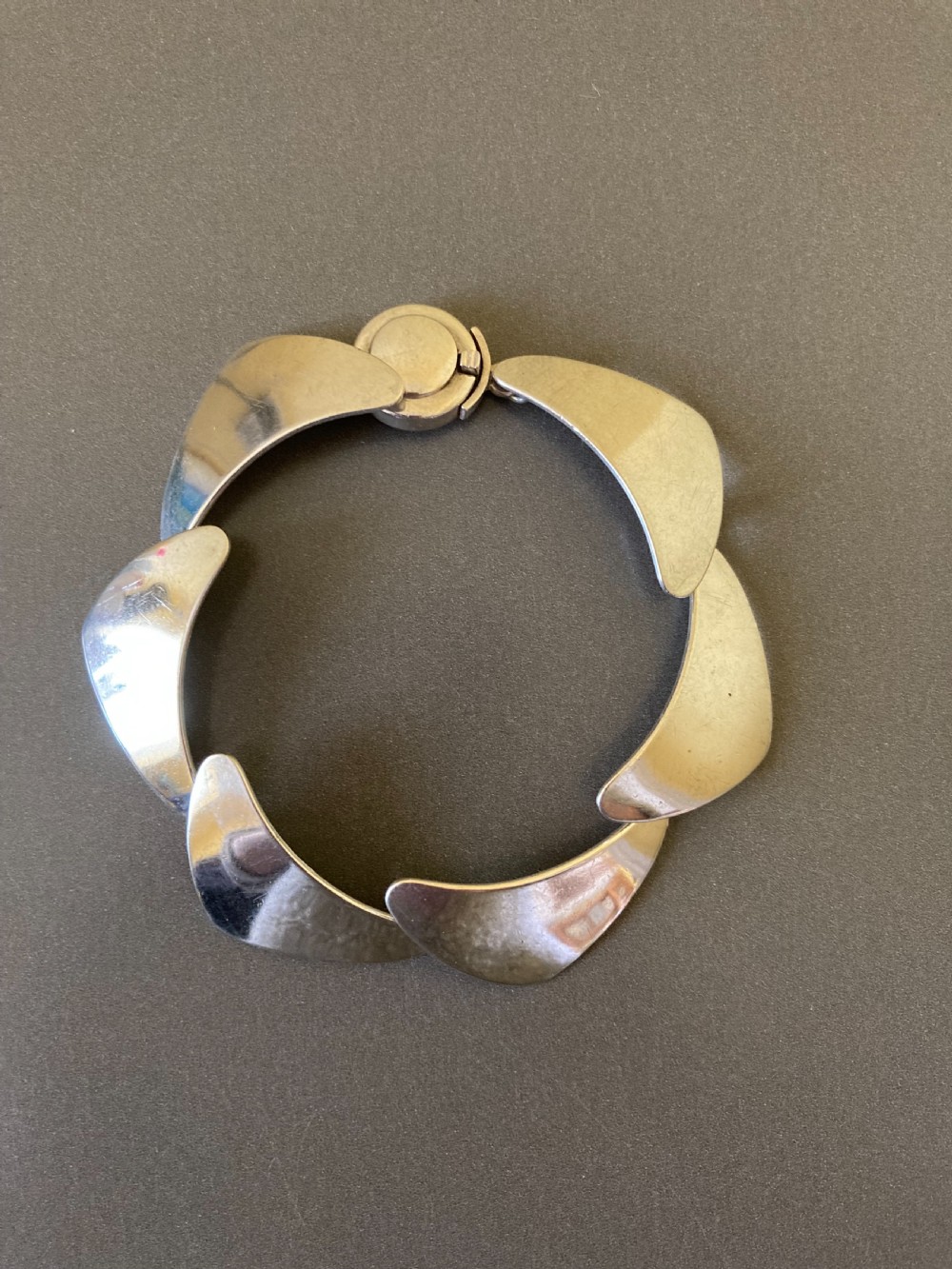 Danish Silver Bracelet. 1960s. By N E From. View IV