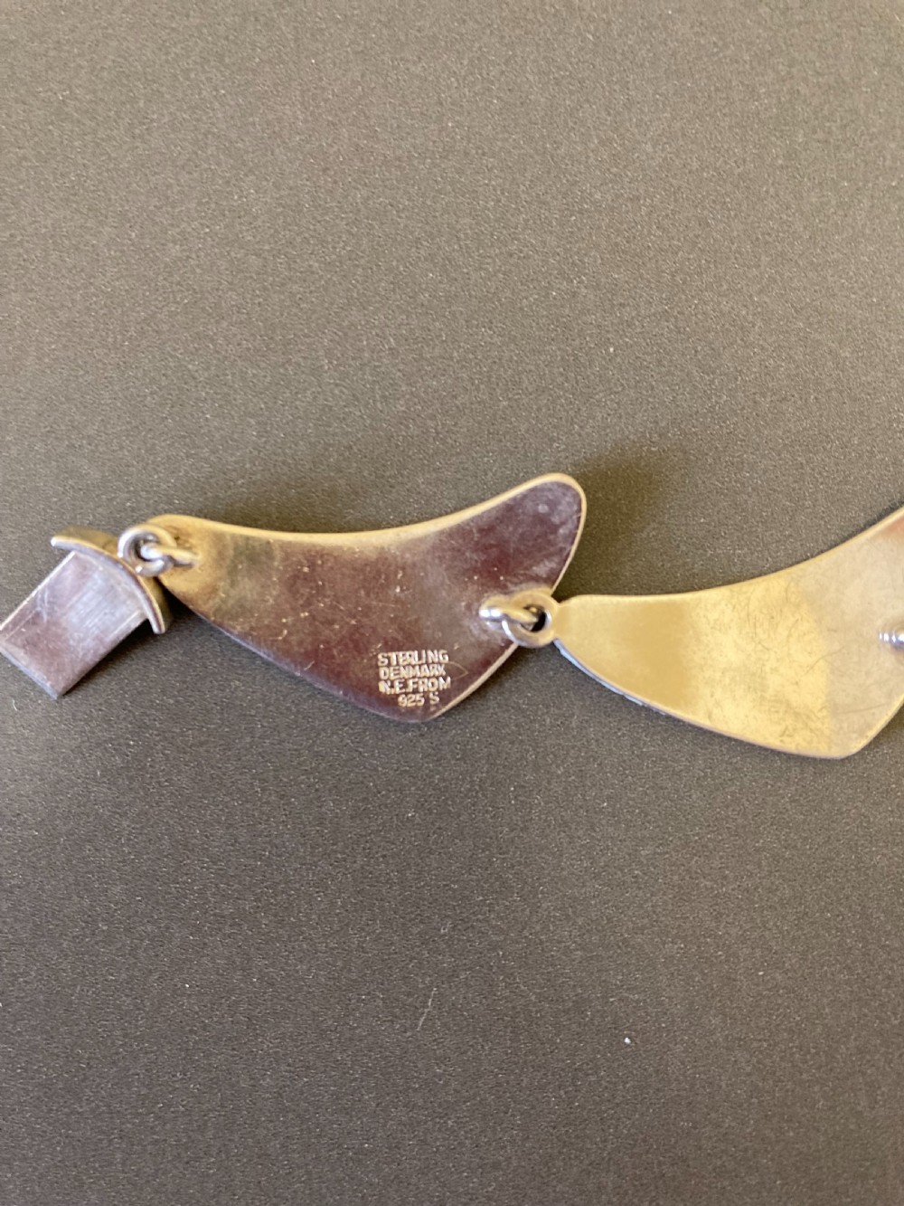 Danish Silver Bracelet. 1960s. By N E From. View V